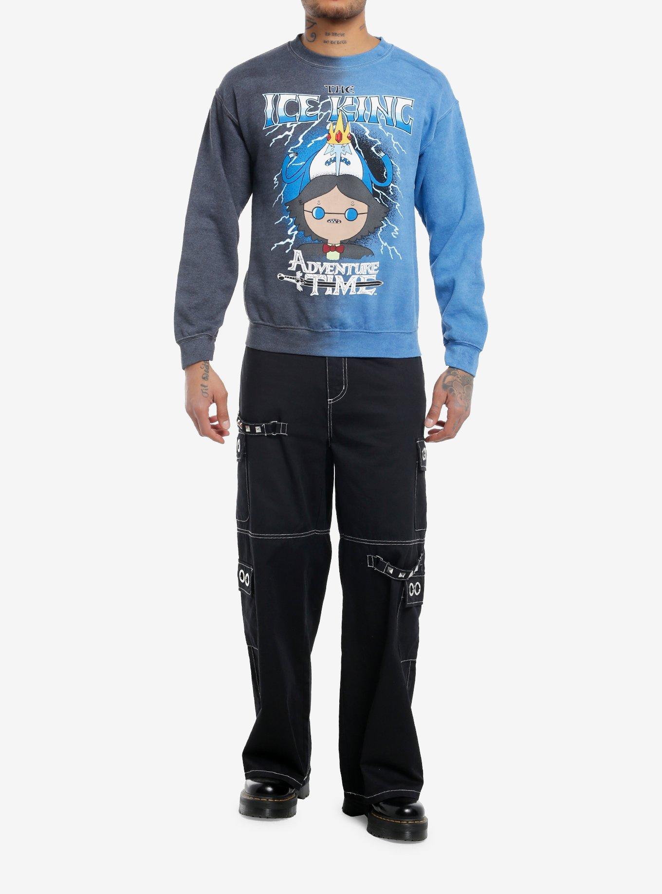 Adventure Time The Ice King Split Dye Sweatshirt, , hi-res