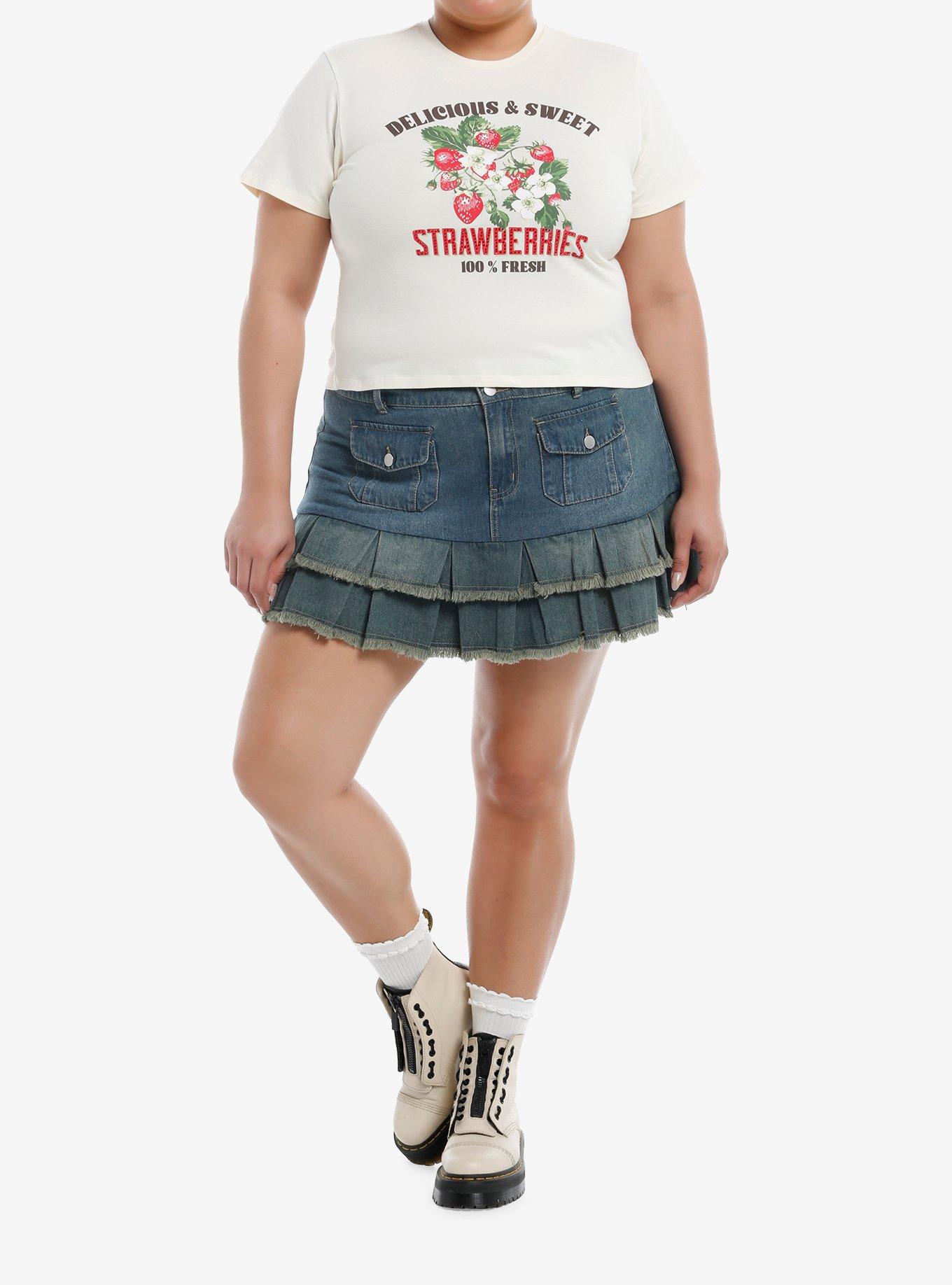 Sweet Society Strawberries Rhinestone Girls Baby T-Shirt Plus Size, , hi-res