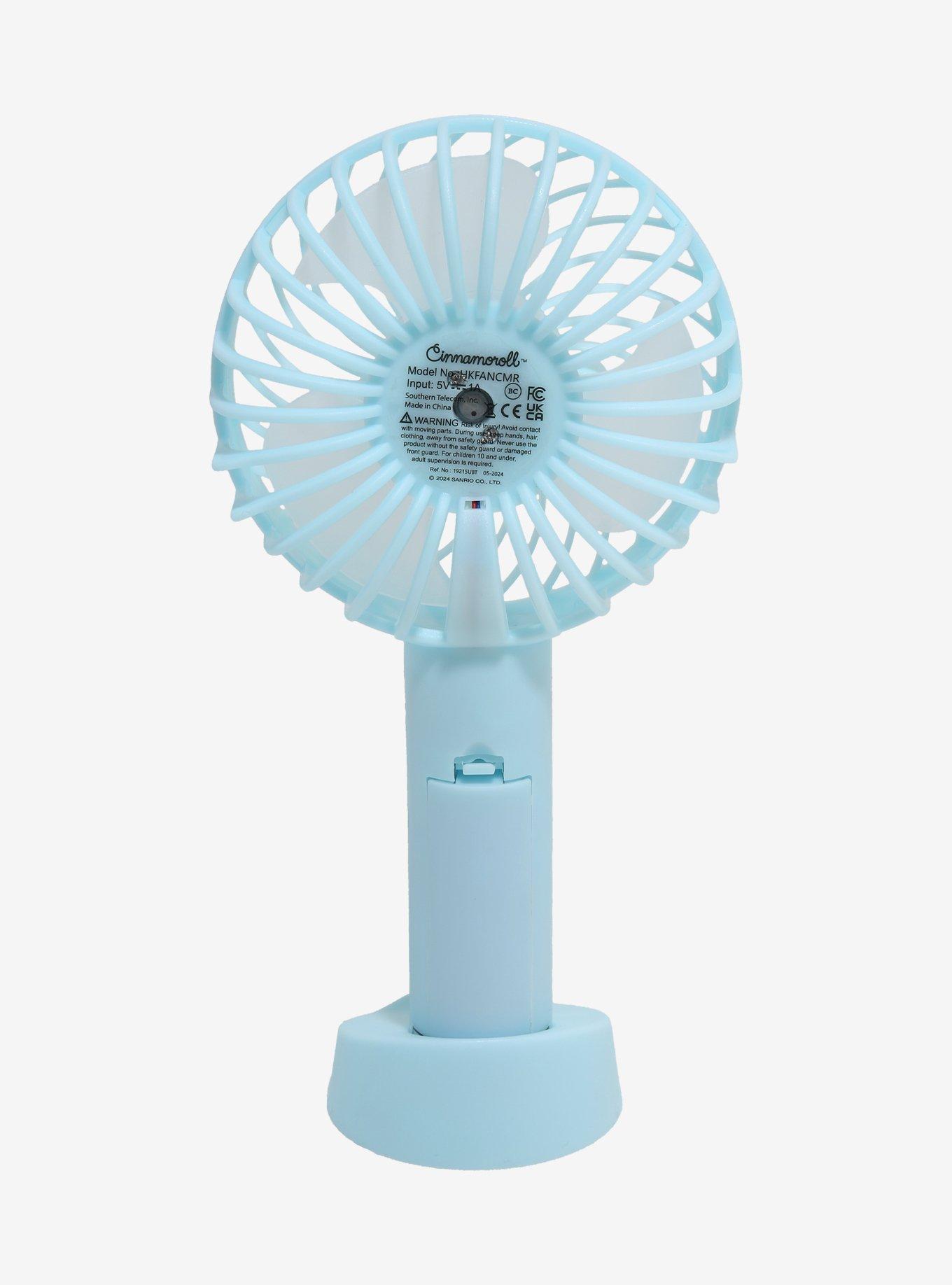 Cinnamoroll Blue Handheld Fan With Stand, , alternate
