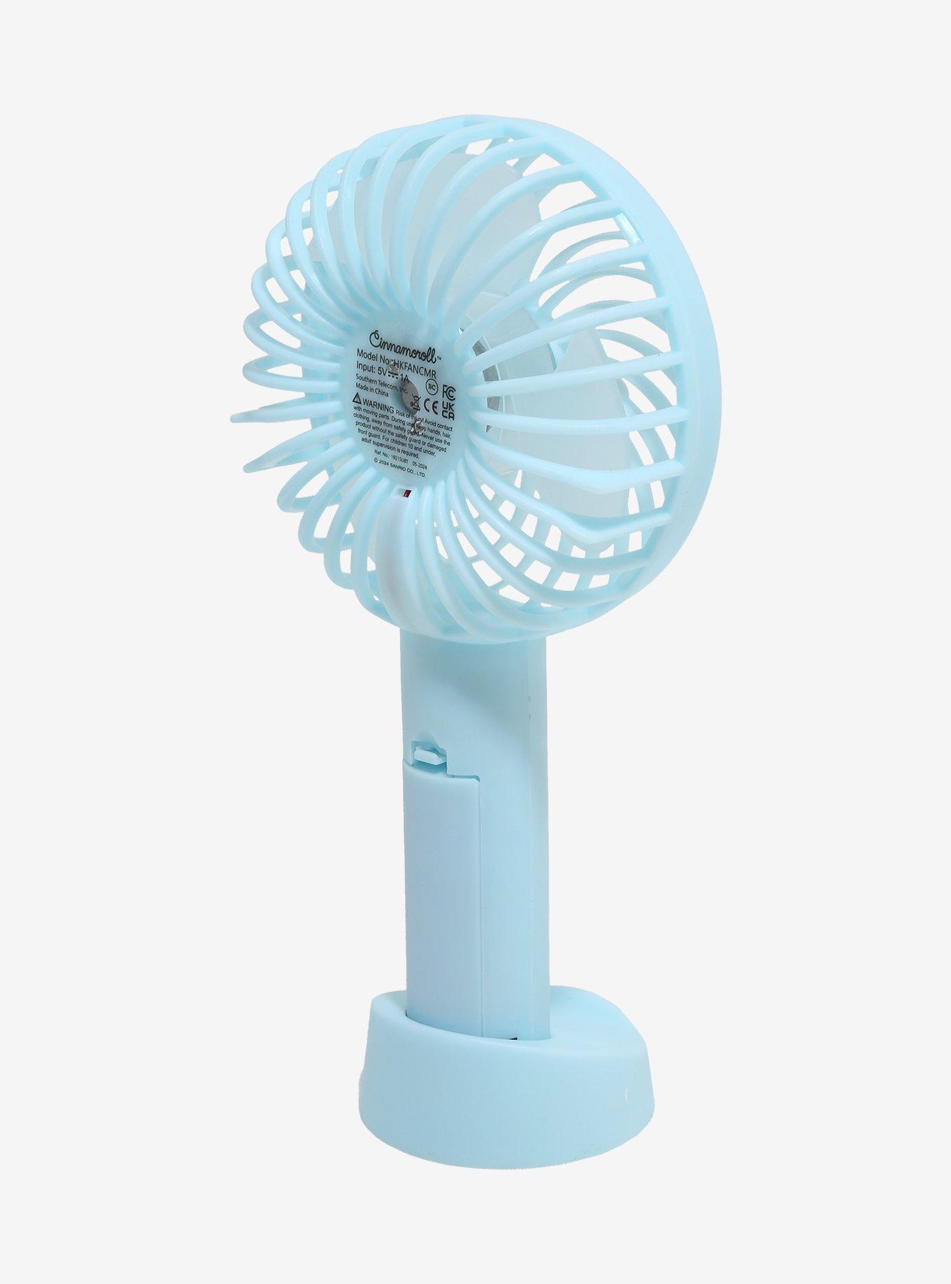Cinnamoroll Blue Handheld Fan With Stand, , alternate