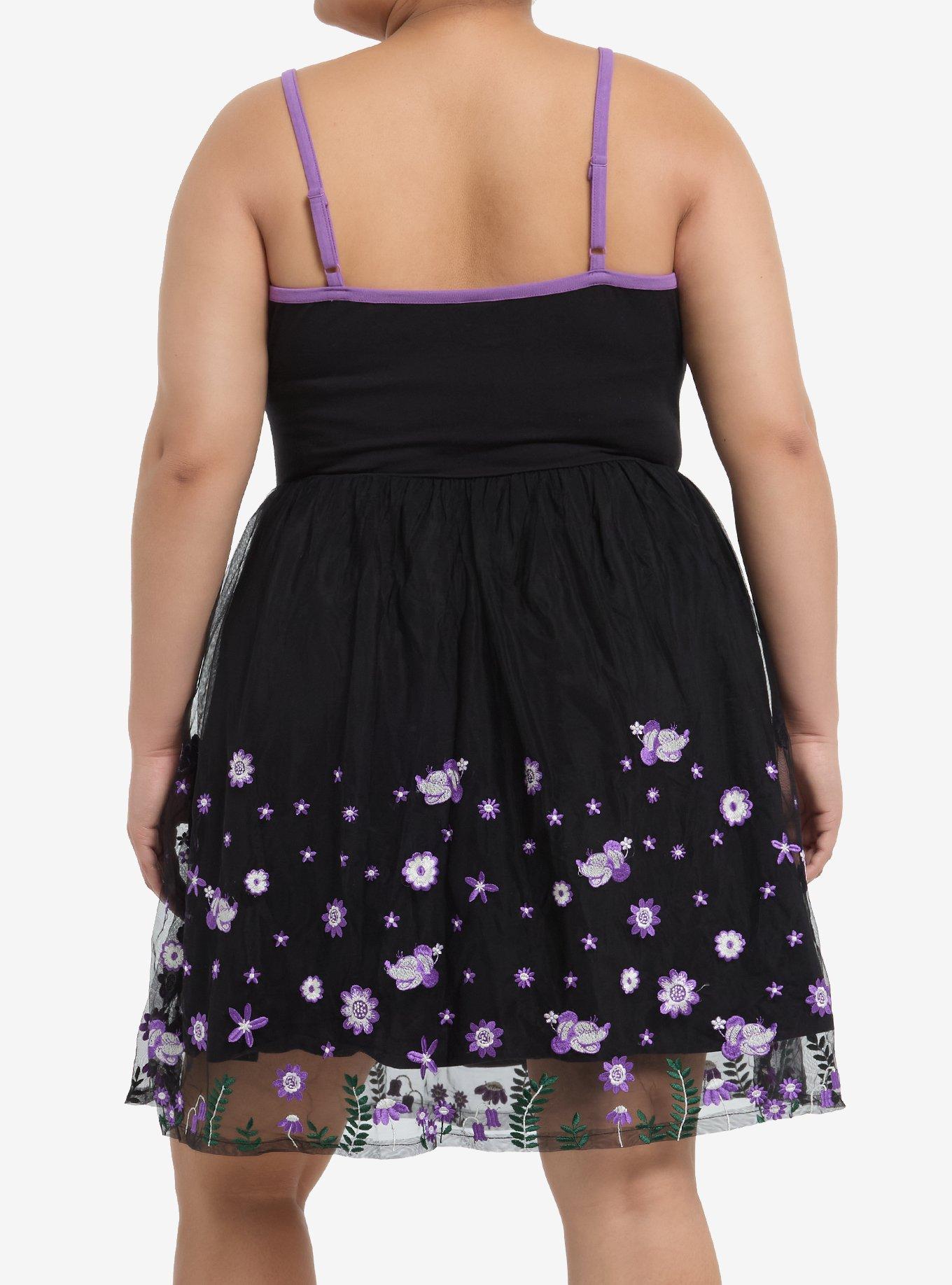 Her Universe Disney Minnie Mouse Flower Garden Cami Dress Plus Size Her Universe Exclusive, MULTI, alternate