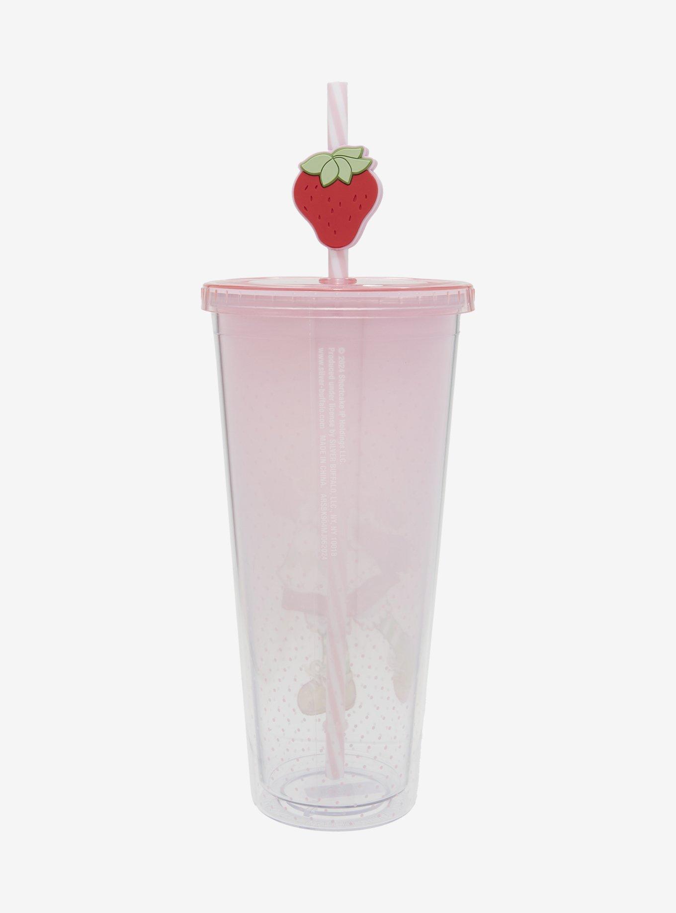 Strawberry Shortcake Ombré Carnival Cup with Straw Charm, , hi-res