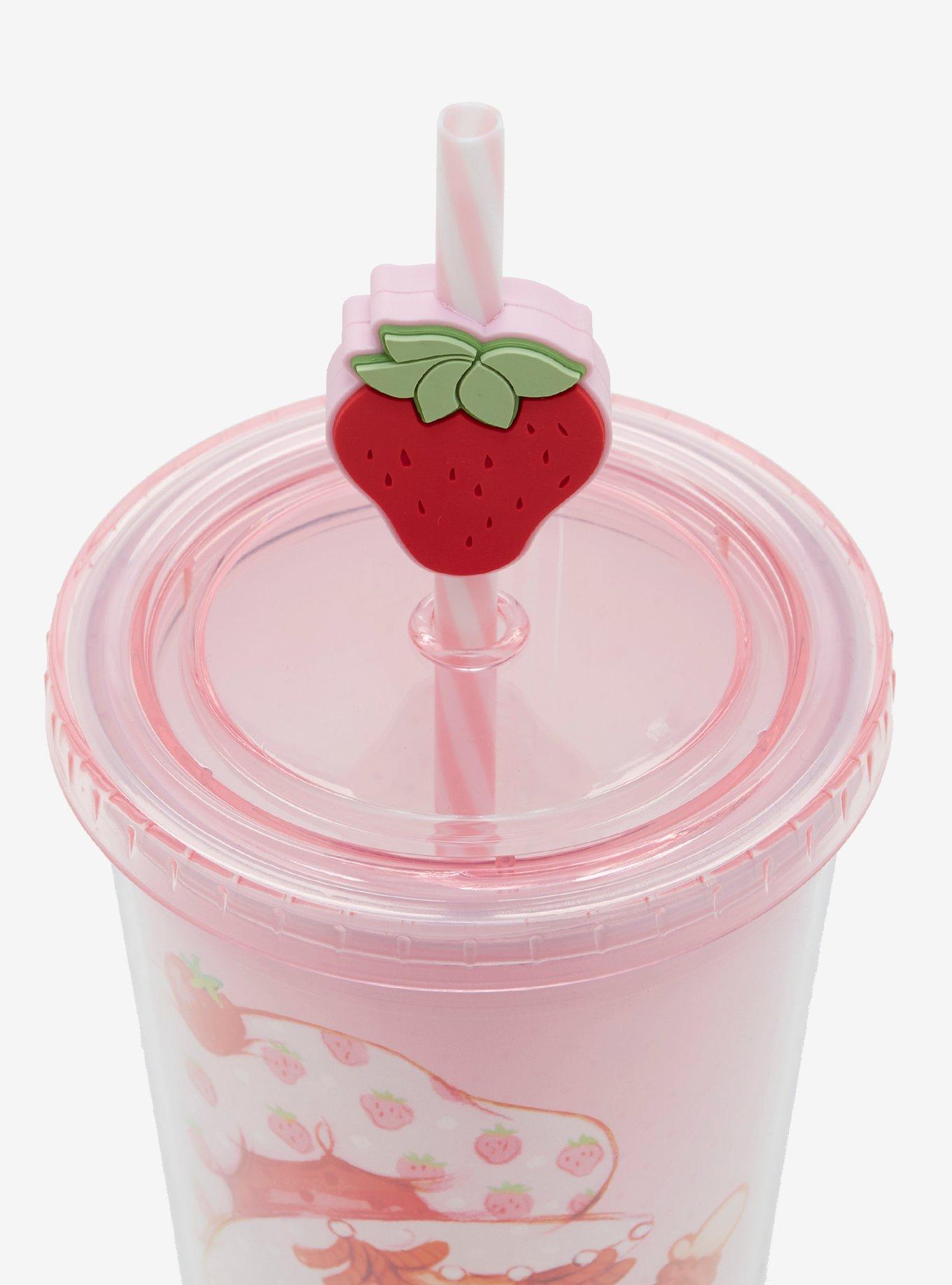 Strawberry Shortcake Ombré Carnival Cup with Straw Charm, , alternate