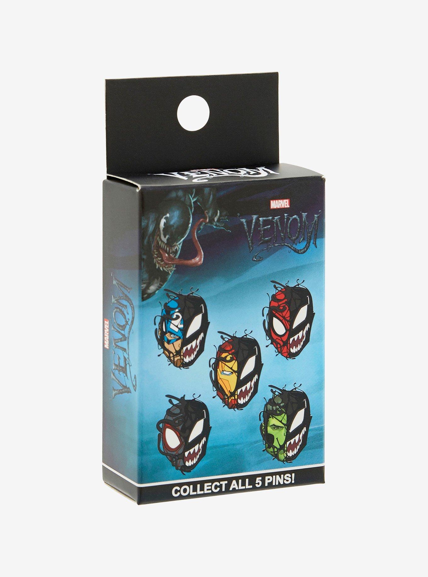 Marvel Venom Symbiote Character Masks Blind Box Enamel Pin, , hi-res