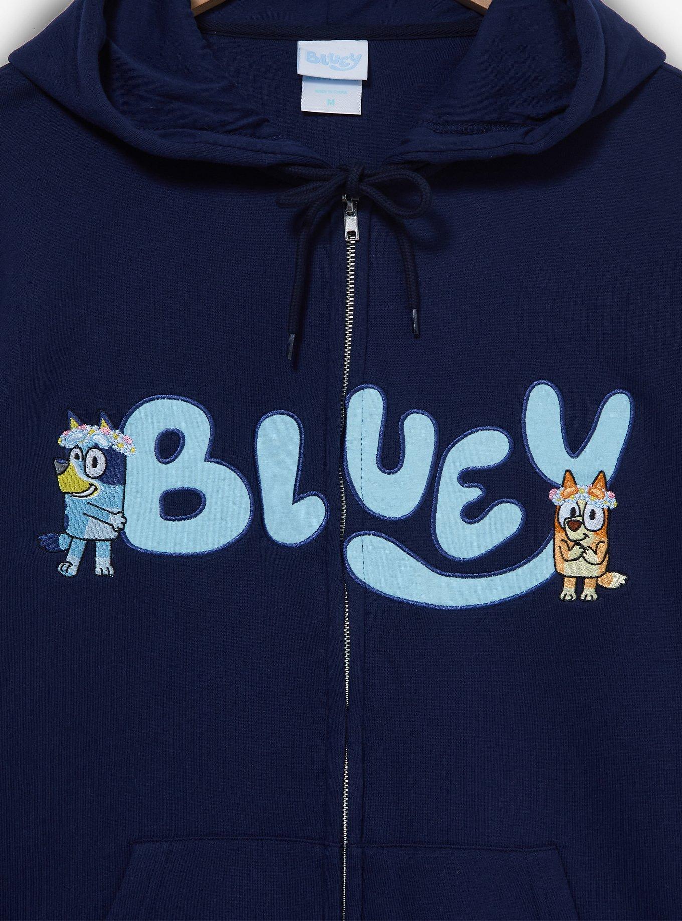 Bluey Floral Zip Hoodie — BoxLunch Exclusive, , hi-res