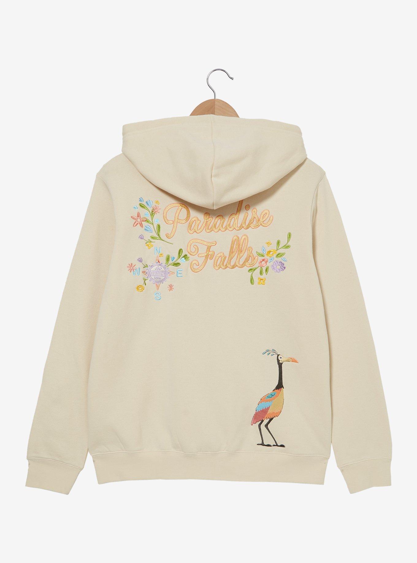 Disney Pixar Up Floral Zip Hoodie &mdash; BoxLunch Exclusive, CREAM, alternate