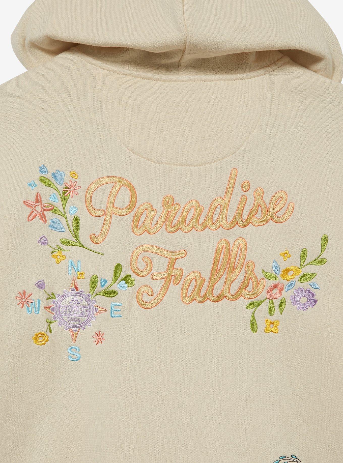 Disney Pixar Up Floral Zip Hoodie &mdash; BoxLunch Exclusive, CREAM, alternate