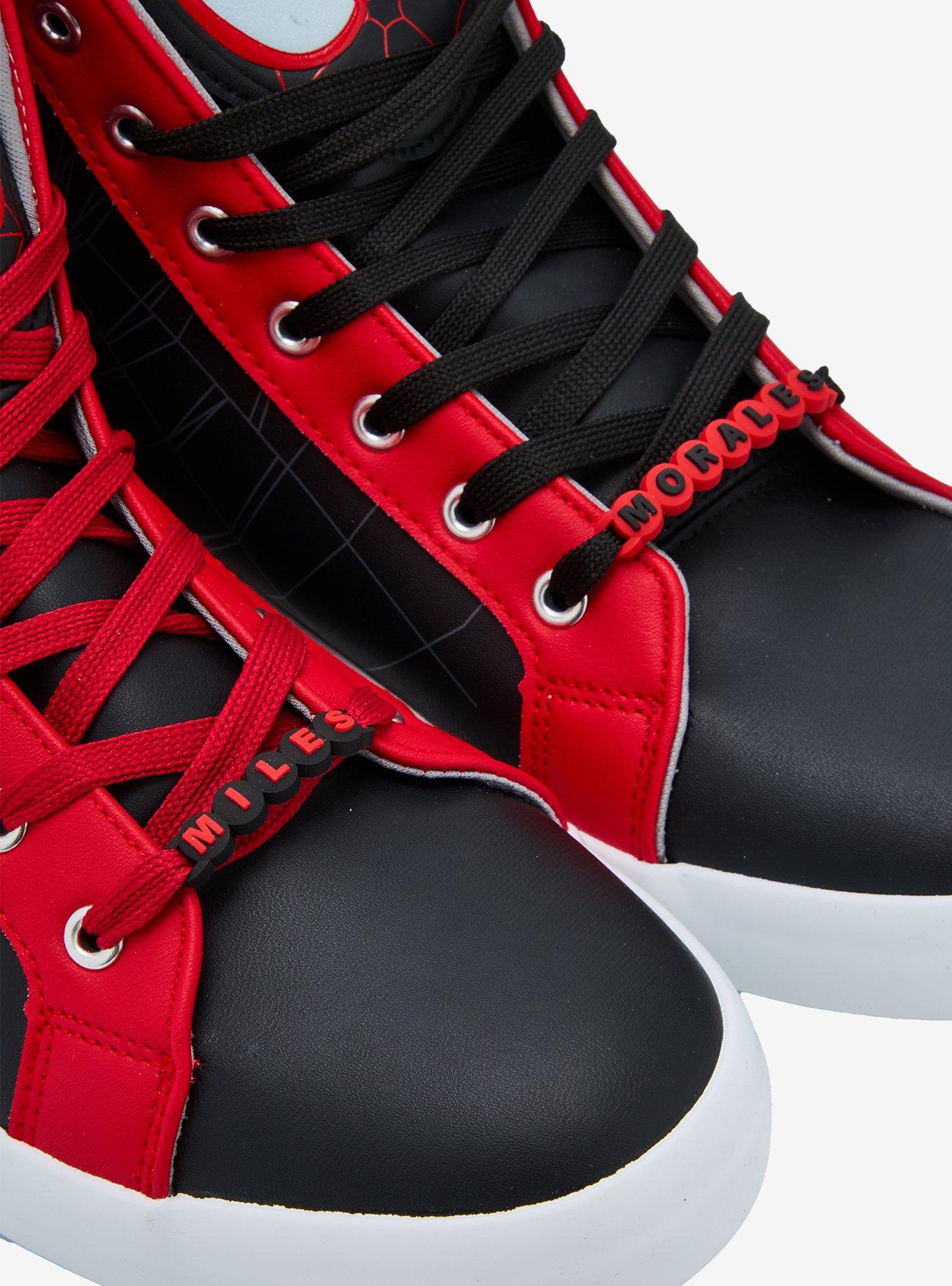 Marvel Spider-Man: Across The Spider-Verse Miles Morales Hi-Top Sneakers, , hi-res
