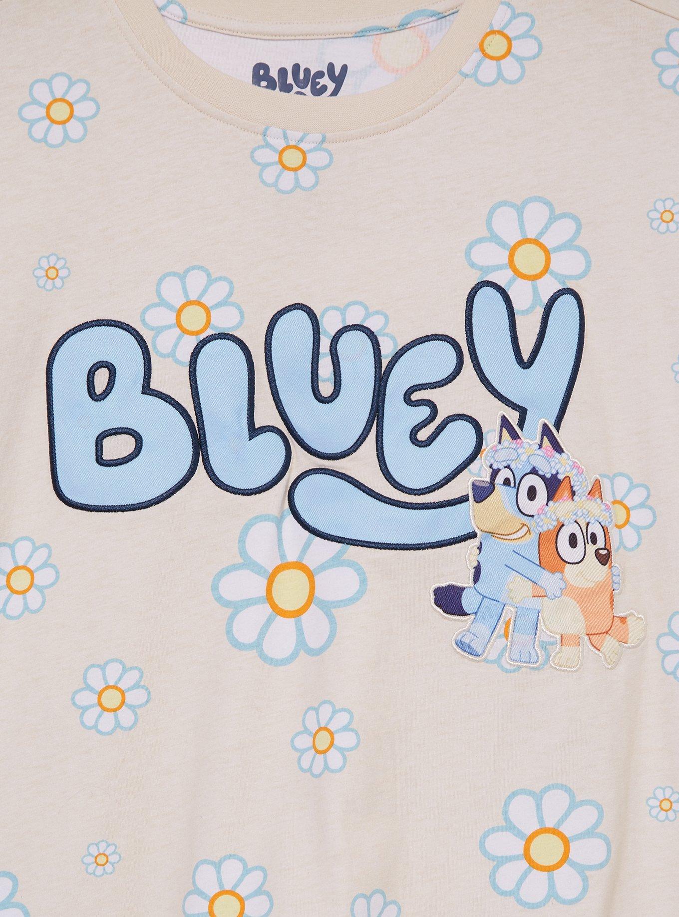 Bluey Bingo & Bluey Daisy Women's Plus Size Cropped T-Shirt — BoxLunch Exclusive, , hi-res
