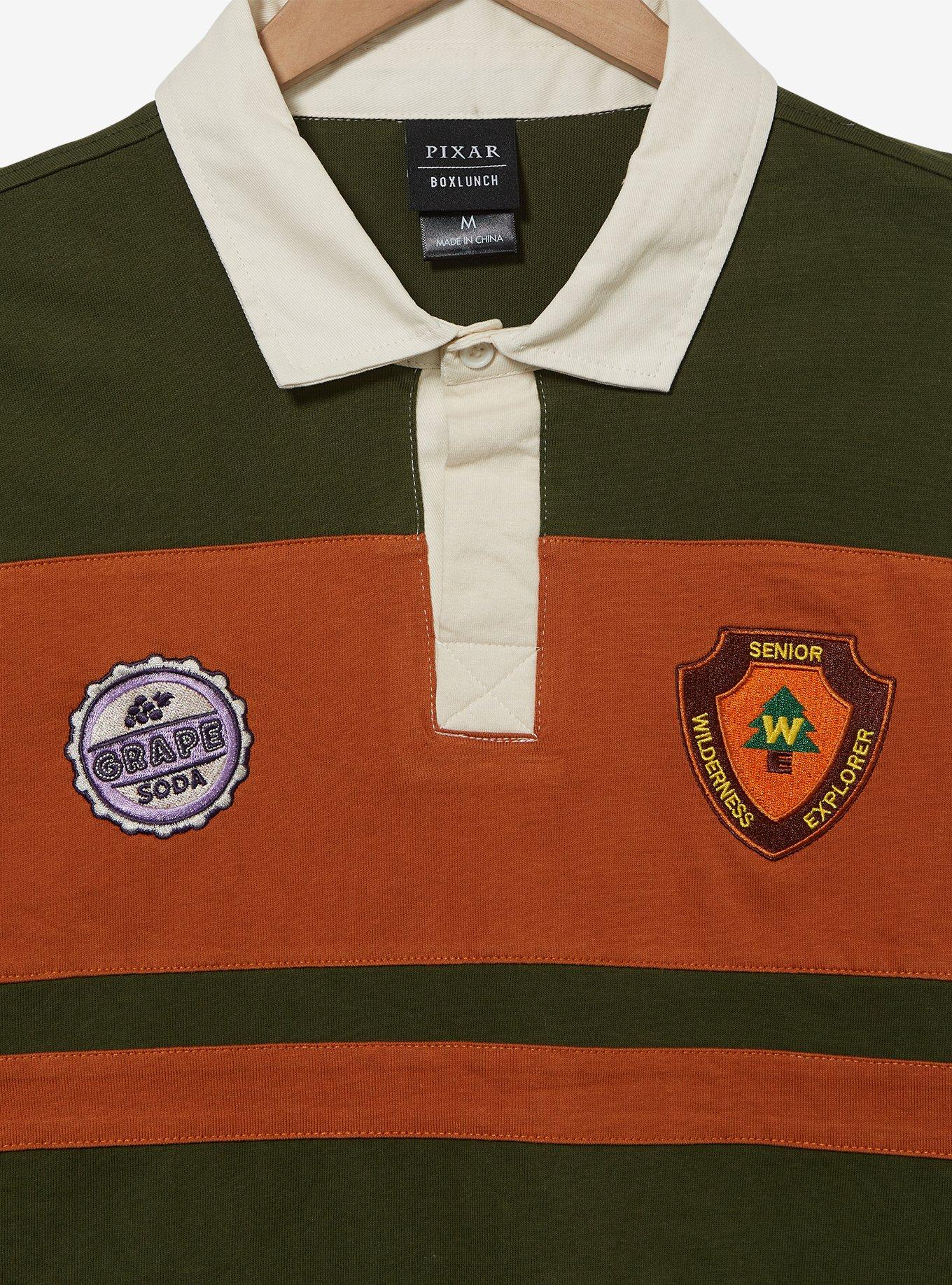 Disney Pixar Up Varsity Collar Long Sleeve Shirt &mdash; BoxLunch Exclusive, GREEN, alternate