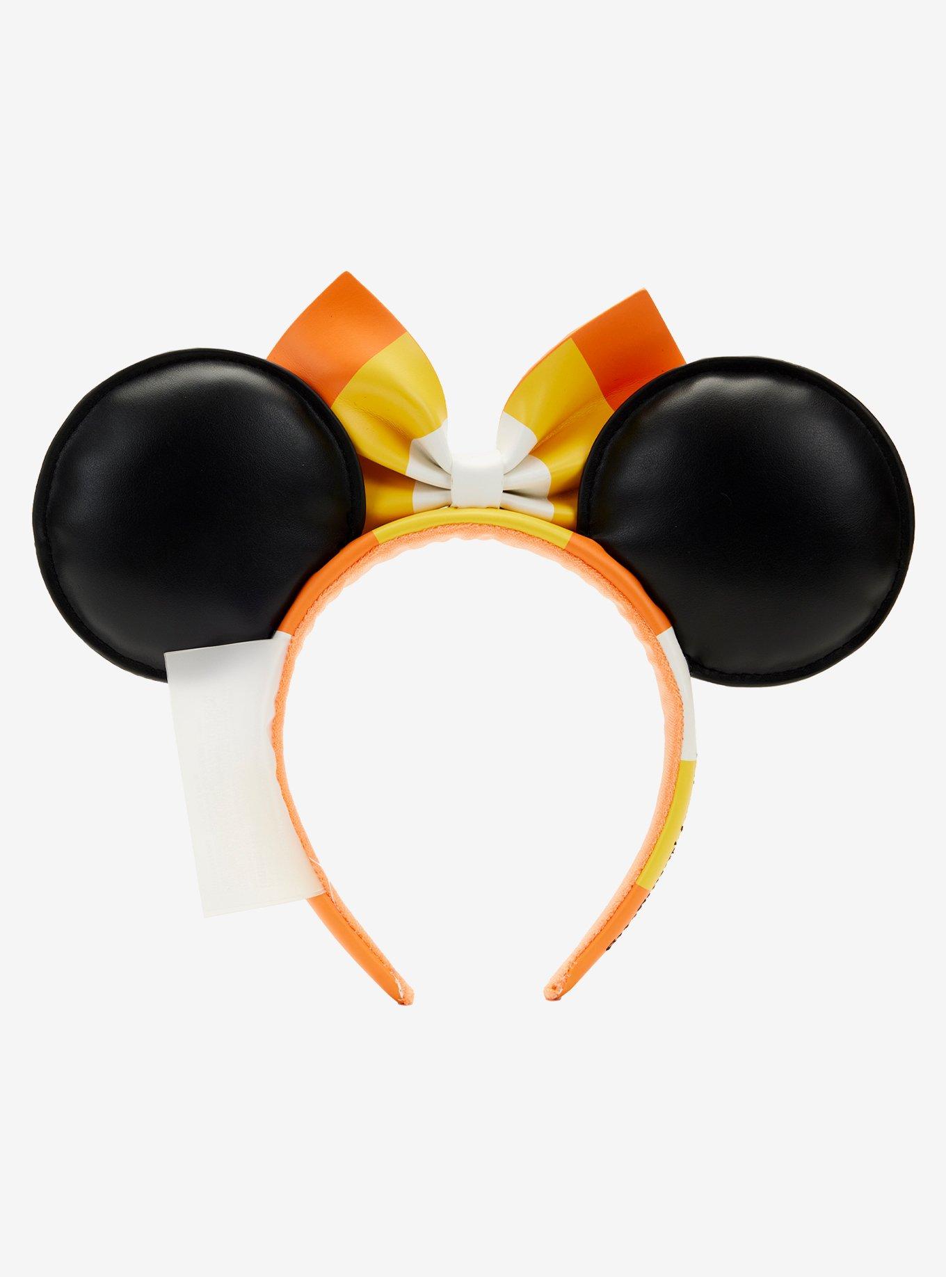 Loungefly Disney Minnie Mouse Glow-in-the-Dark Candy Corn Ears Headband, , alternate