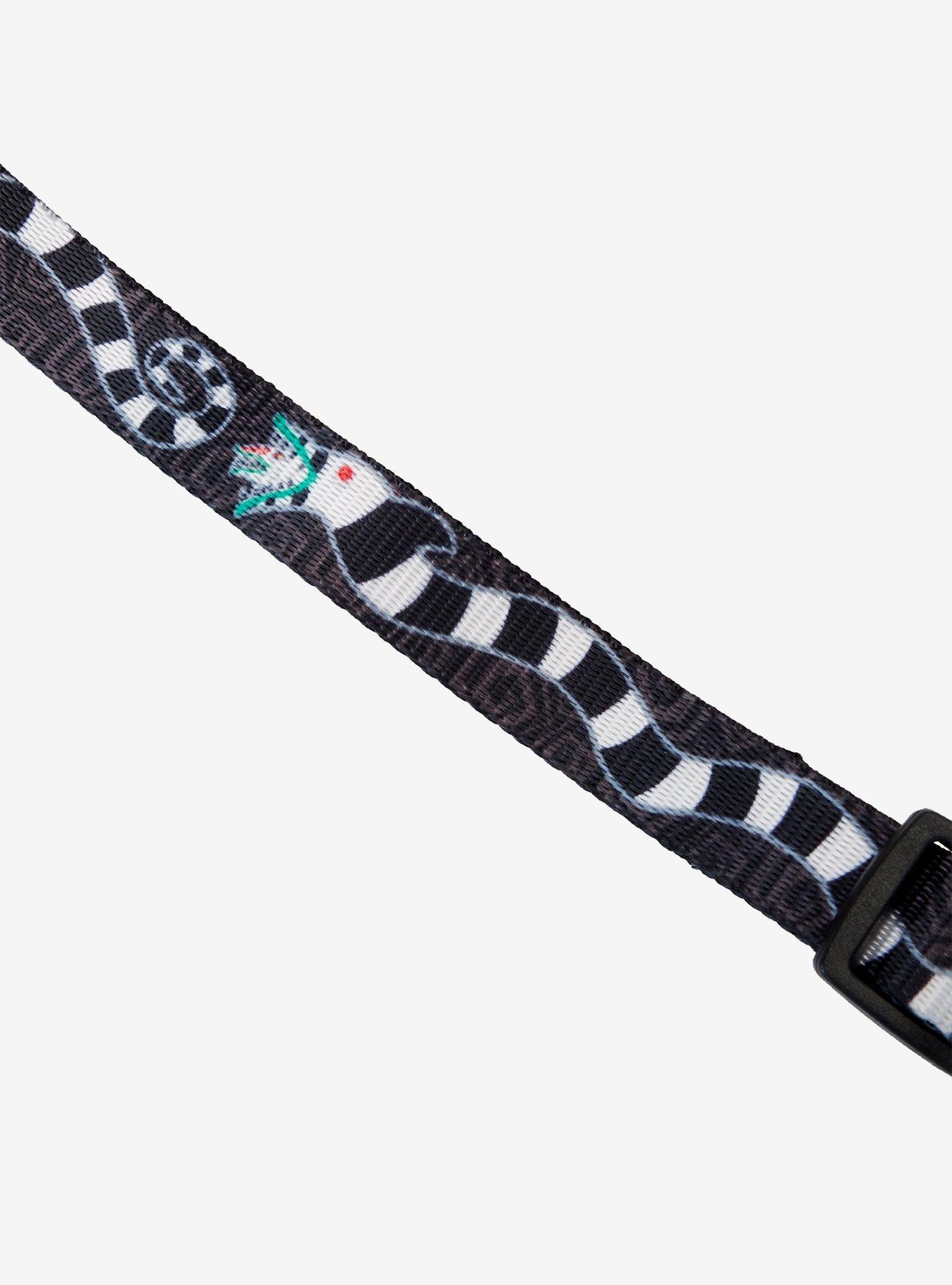 Loungefly Beetlejuice Sandworm Allover Print Small Pet Collar, , hi-res