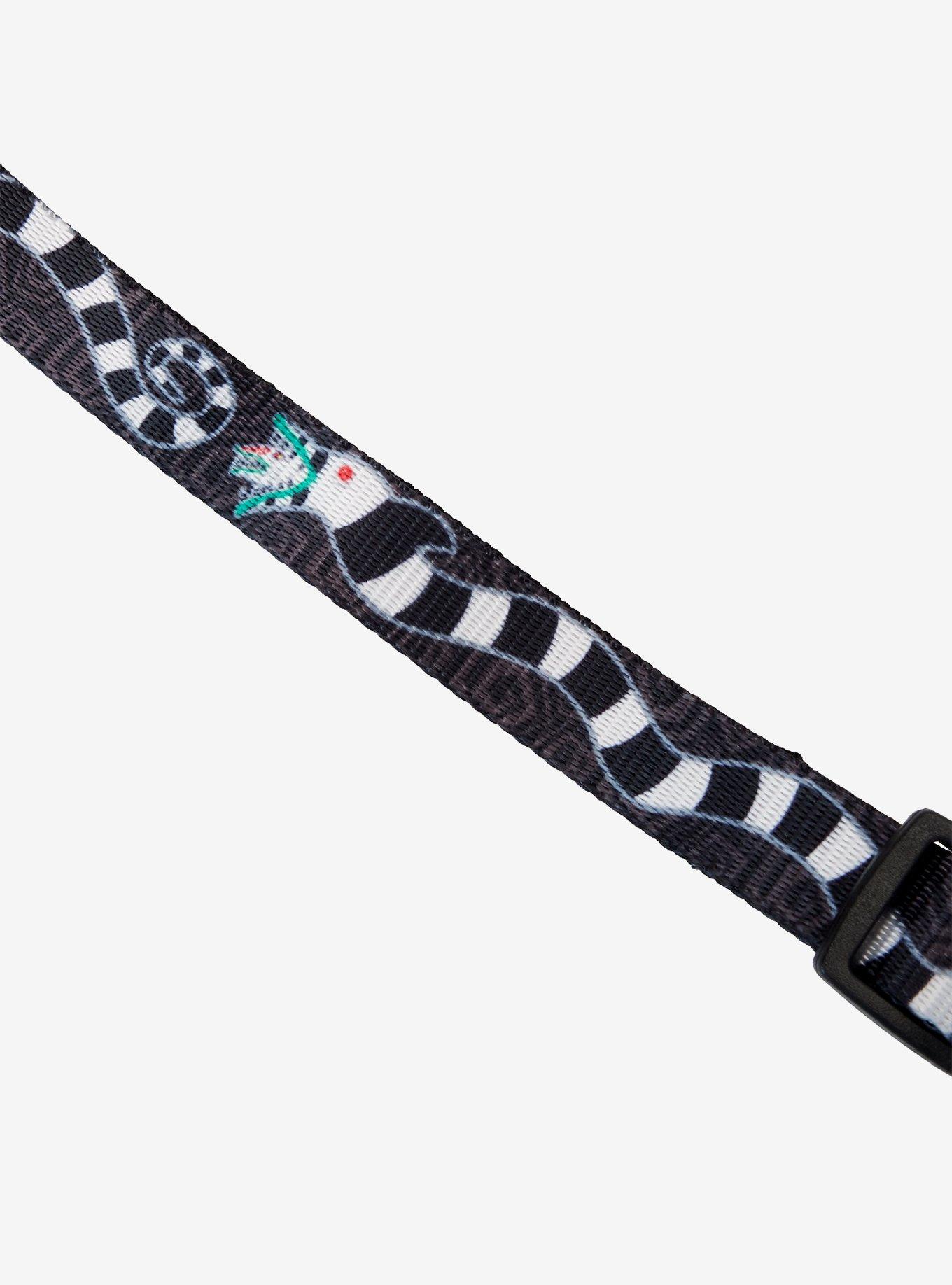 Loungefly Beetlejuice Sandworm Allover Print Small Pet Collar, , alternate