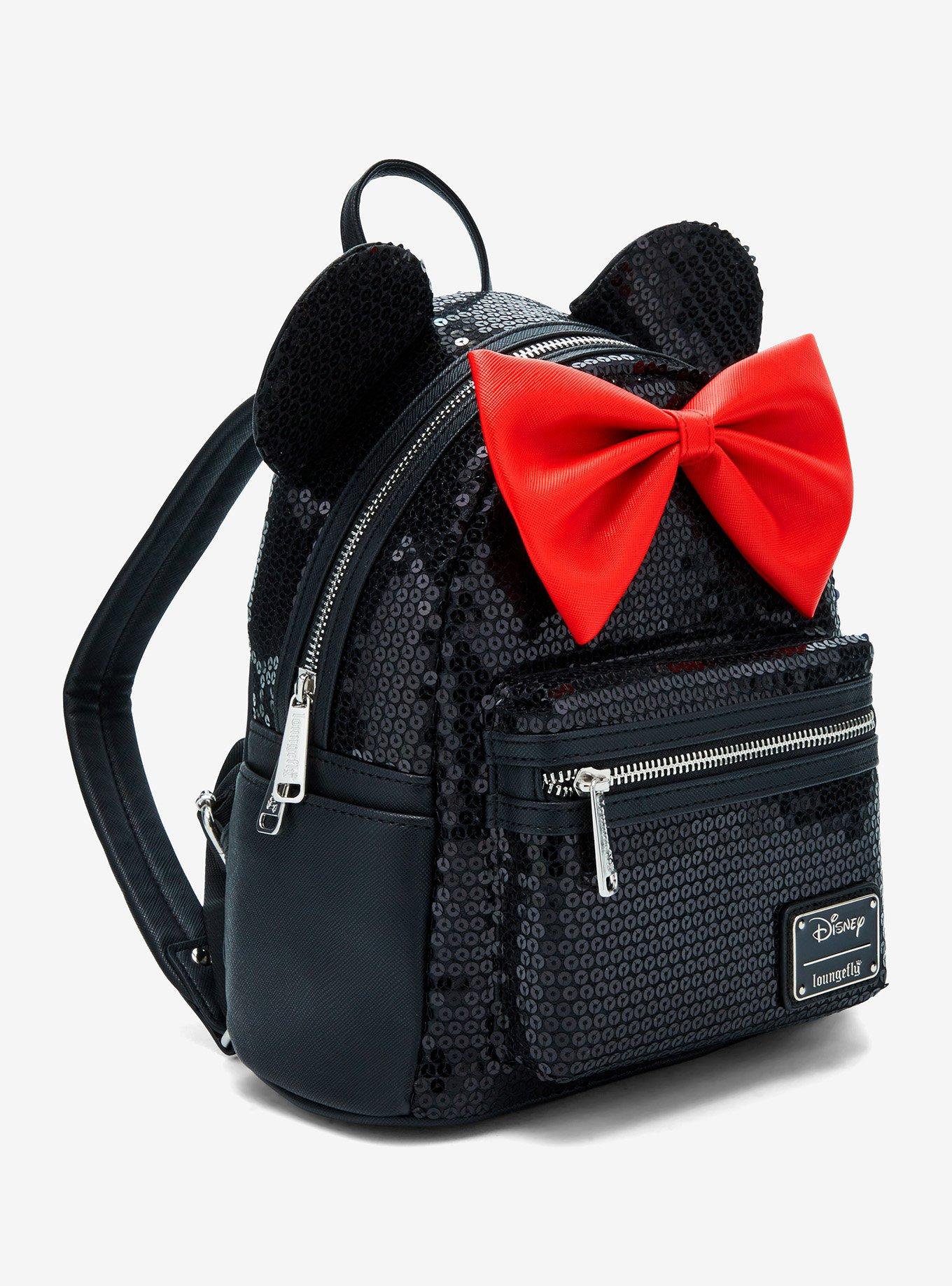 Loungefly Disney Minnie Mouse Sequin Mini Backpack, , alternate