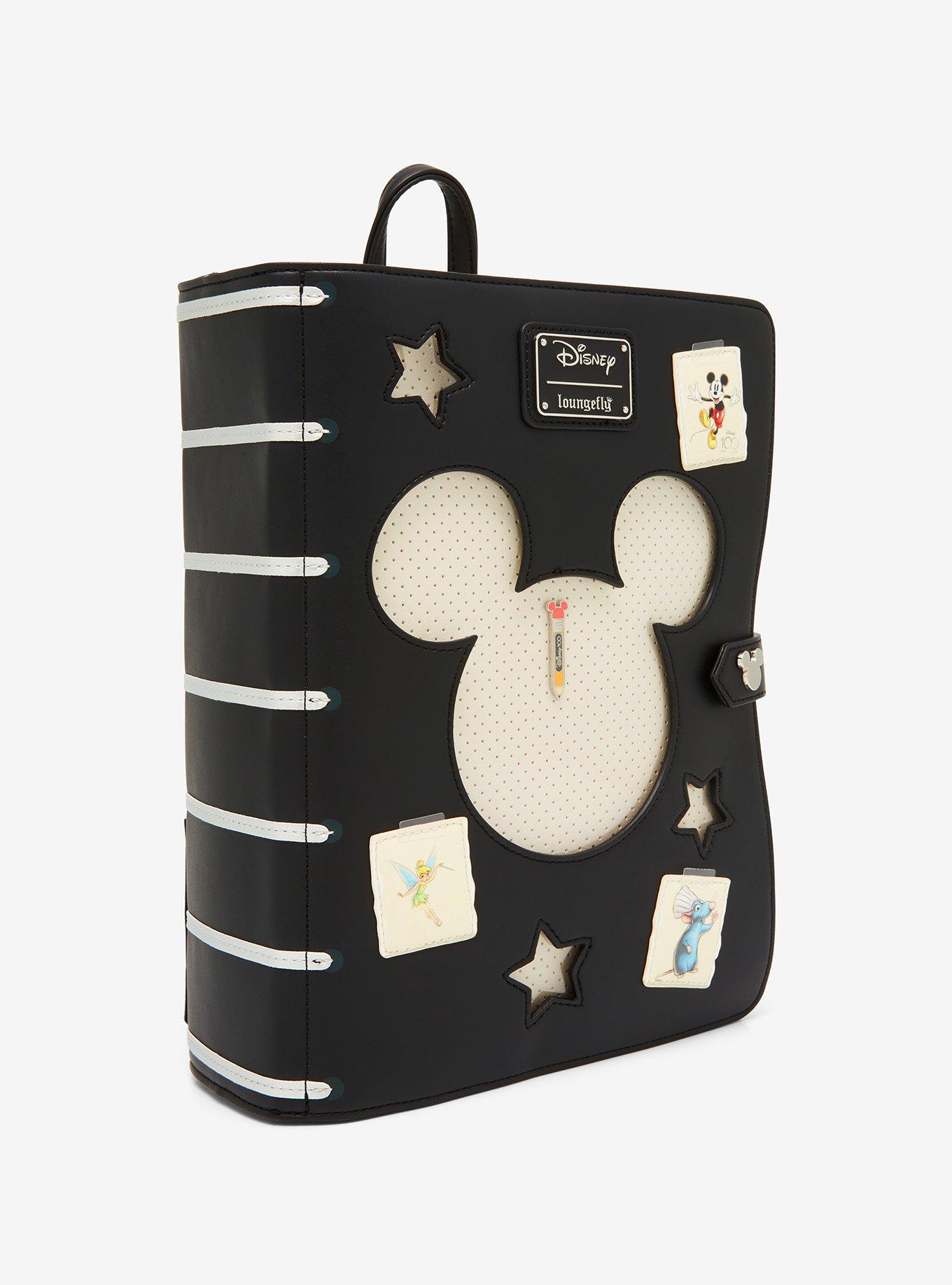 Loungefly Disney100 Sketchbook Pin Collector Mini Backpack, , alternate