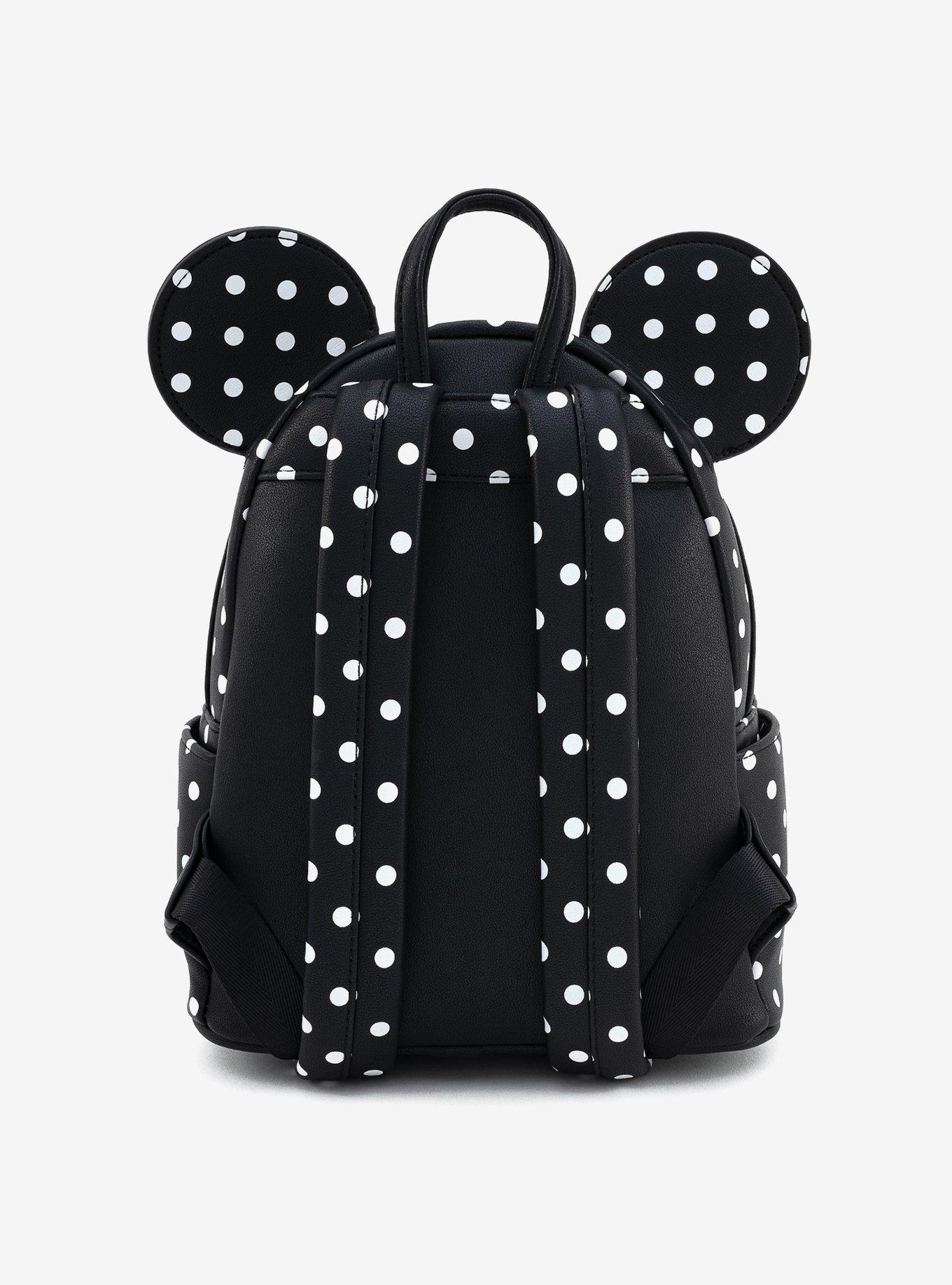 Loungefly Disney Minnie Mouse Dots & Bow Figural Mini Backpack, , hi-res