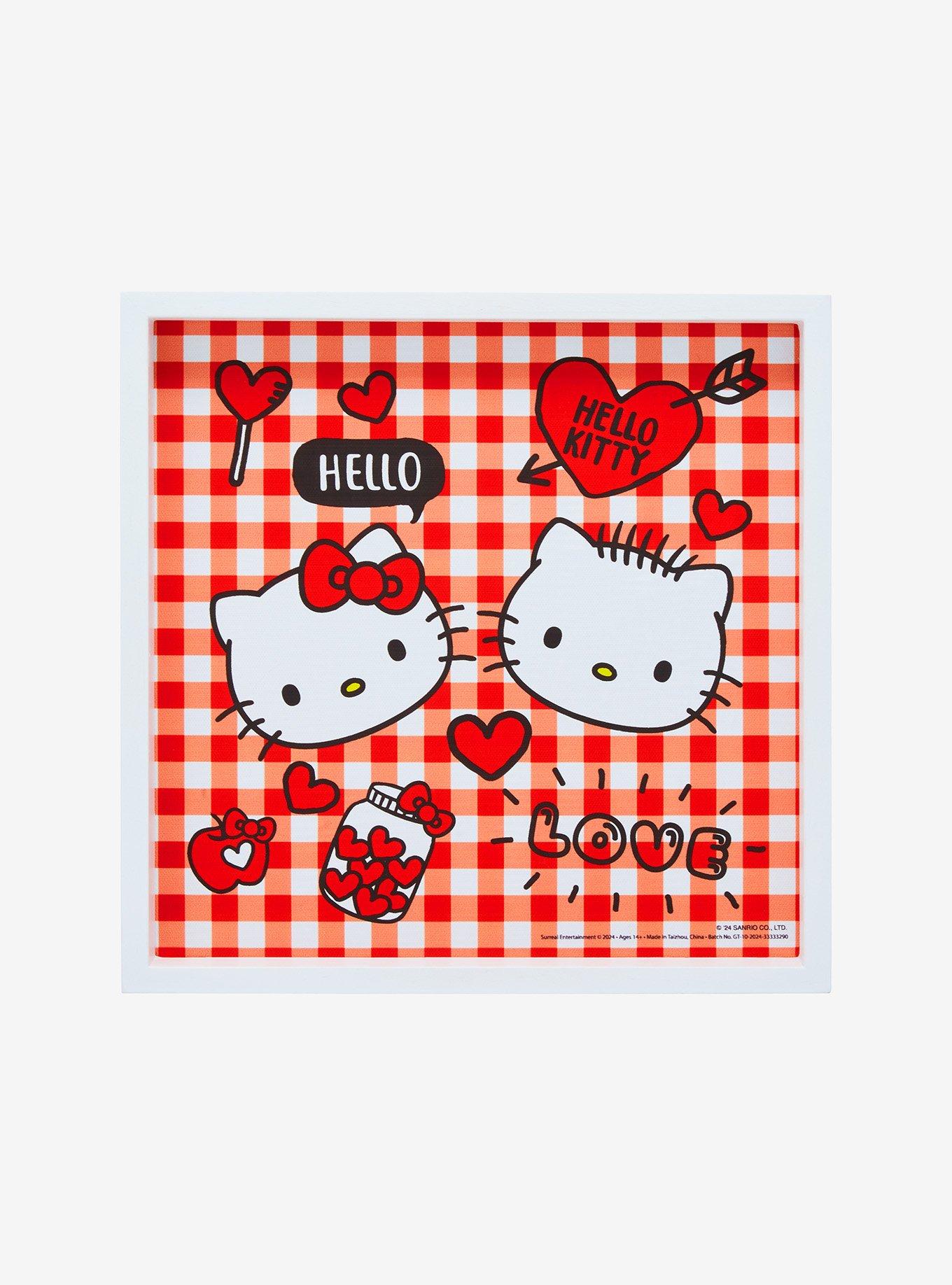 Hello Kitty Dear Daniel Gingham Wall Art, , hi-res