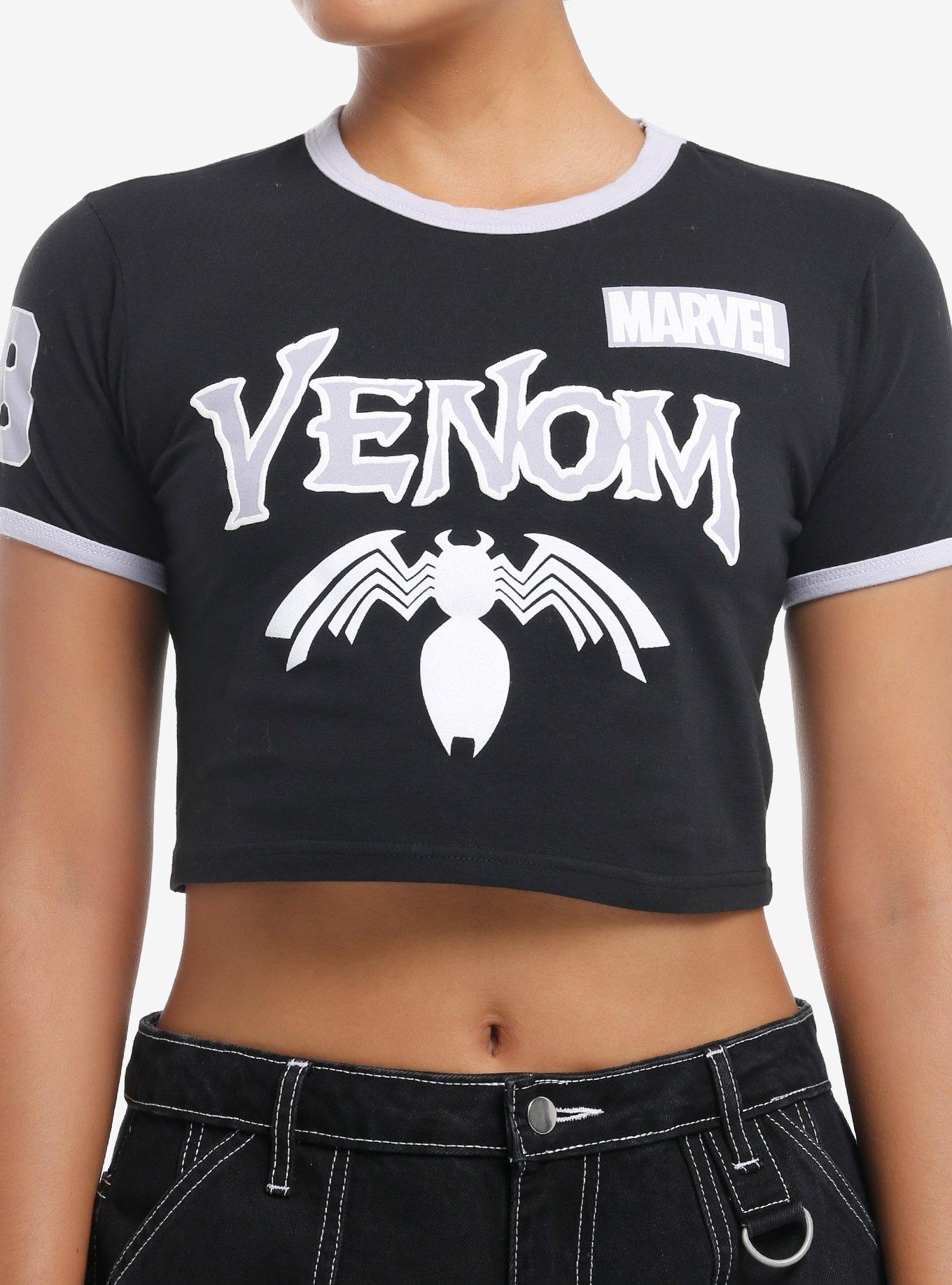 Shop Marvel Venom Puff Pant Girls Ringer Baby T-Shirt