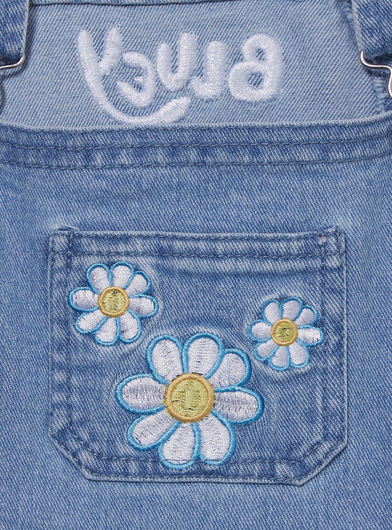 Bluey Daisy & Bingo Toddler Denim Overalls - BoxLunch Exclusive