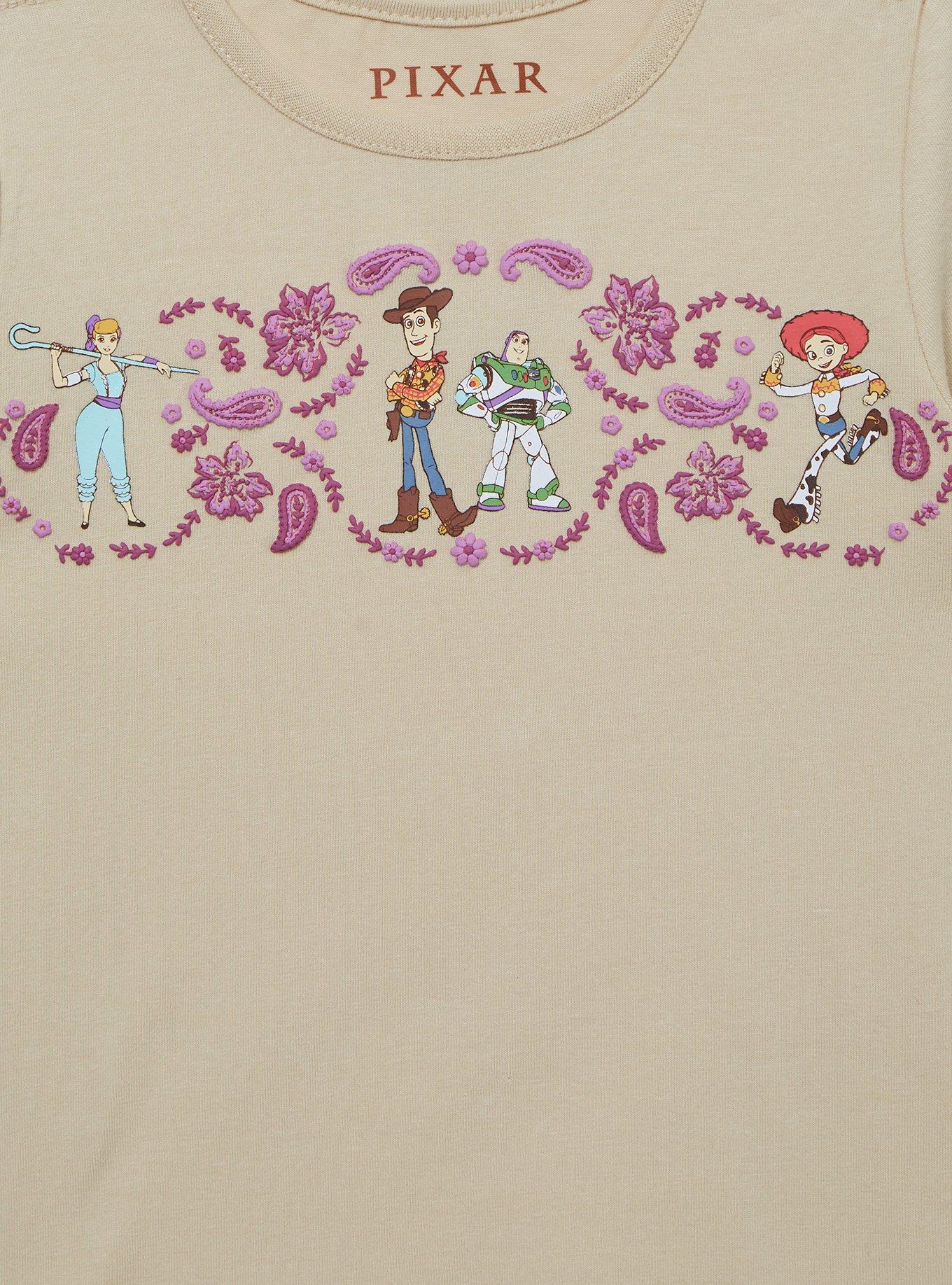 Disney Pixar Toy Story Western Toddler Overall Dress and Shirt Set, BEIGE, alternate