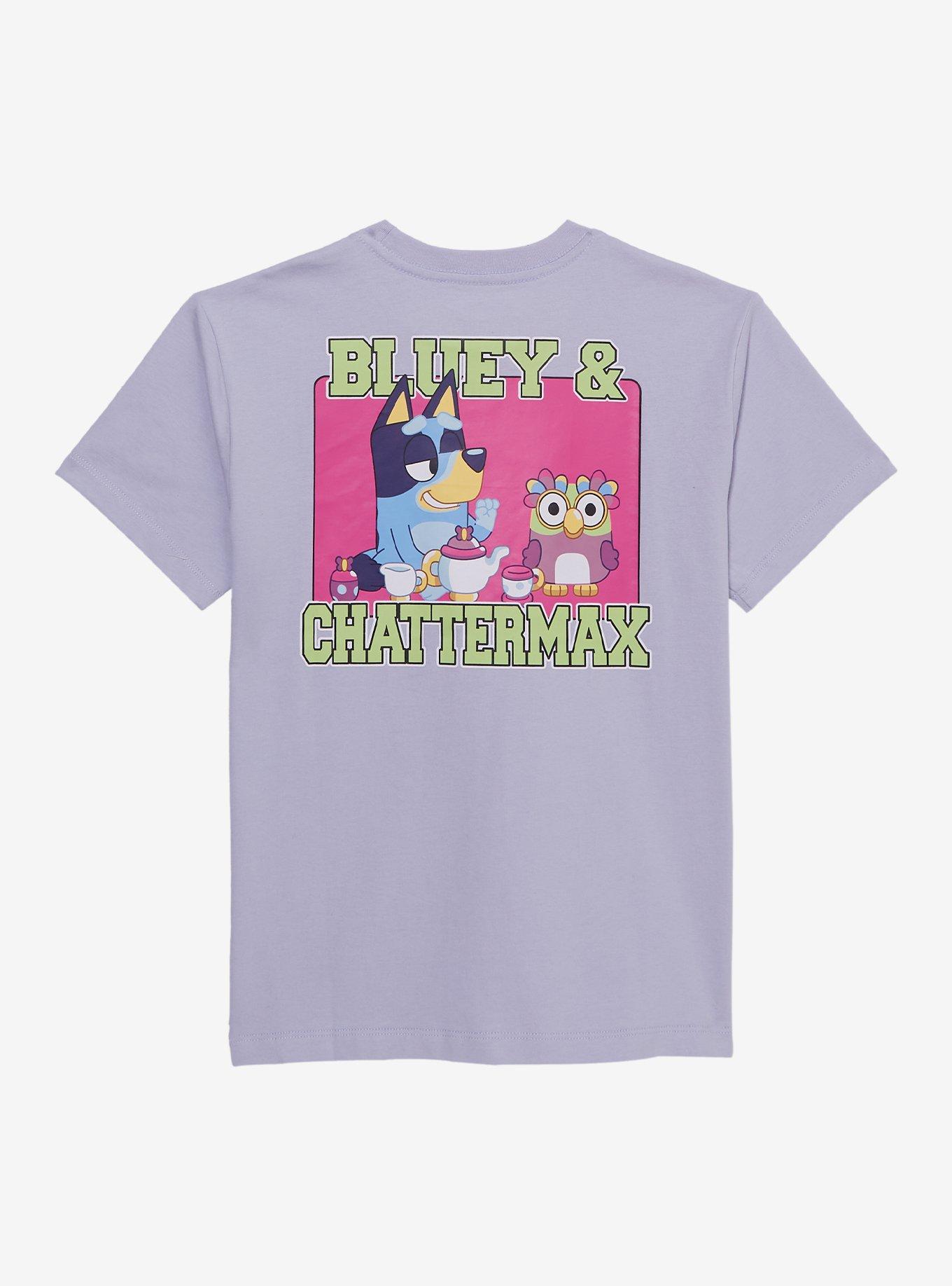 Bluey Chattermax & Bluey Purple Youth T-Shirt, , hi-res