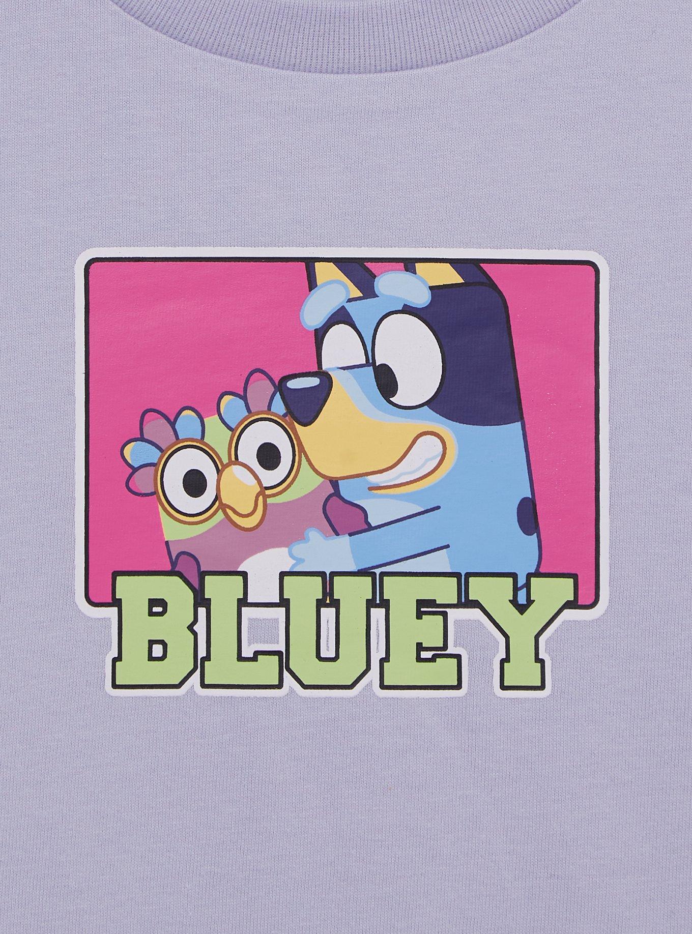 Bluey Chattermax & Bluey Purple Youth T-Shirt, LAVENDER, alternate