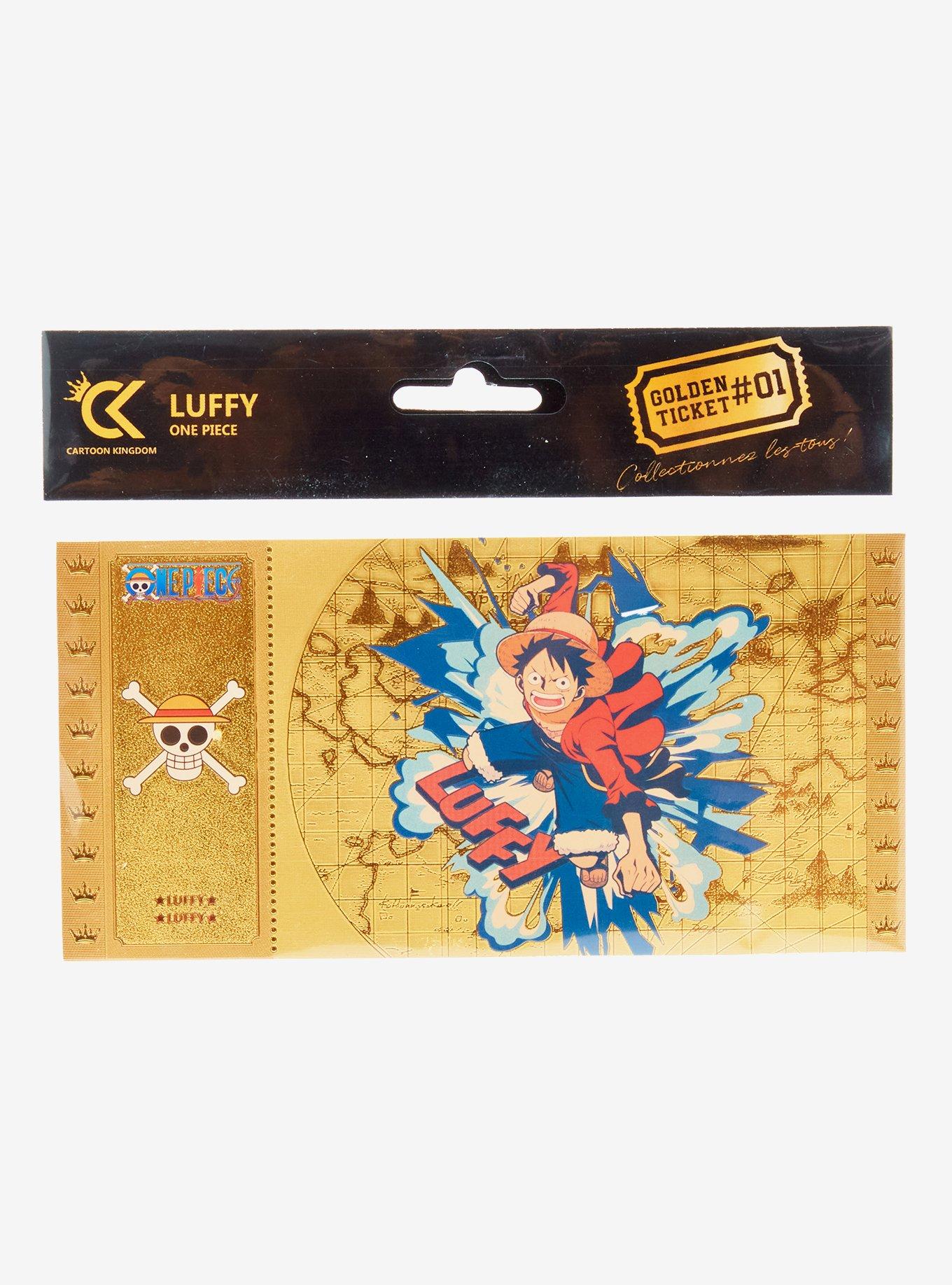 Cartoon Kingdom One Piece Luffy Collectible Golden Ticket, , alternate