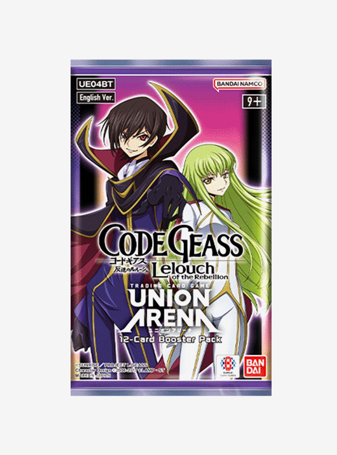 Union Arena Code Geass Lelouch Of The Rebellion Card Game Booster Pack, , alternate