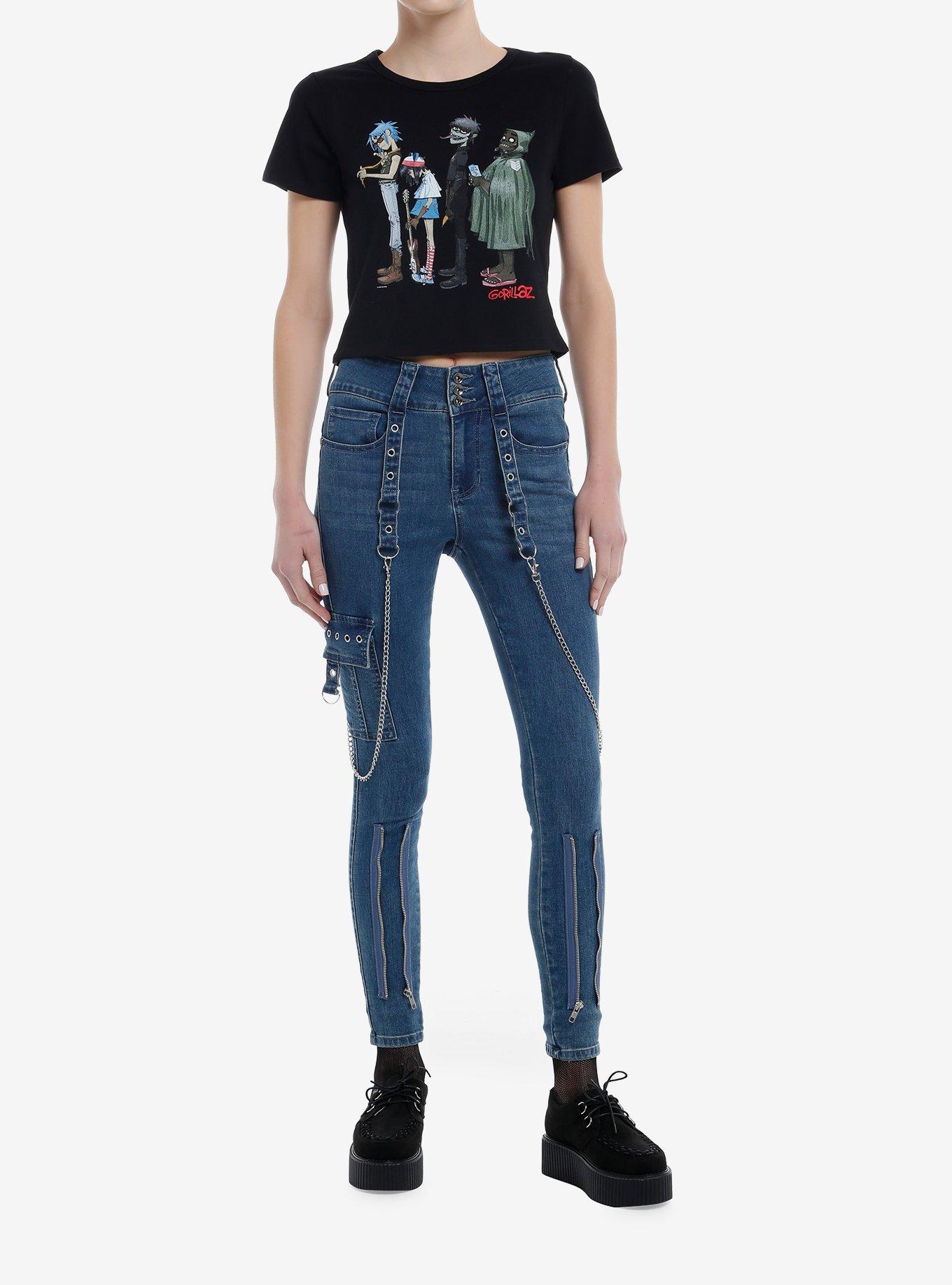 Gorillaz Group Standing Girls Baby T-Shirt, , hi-res