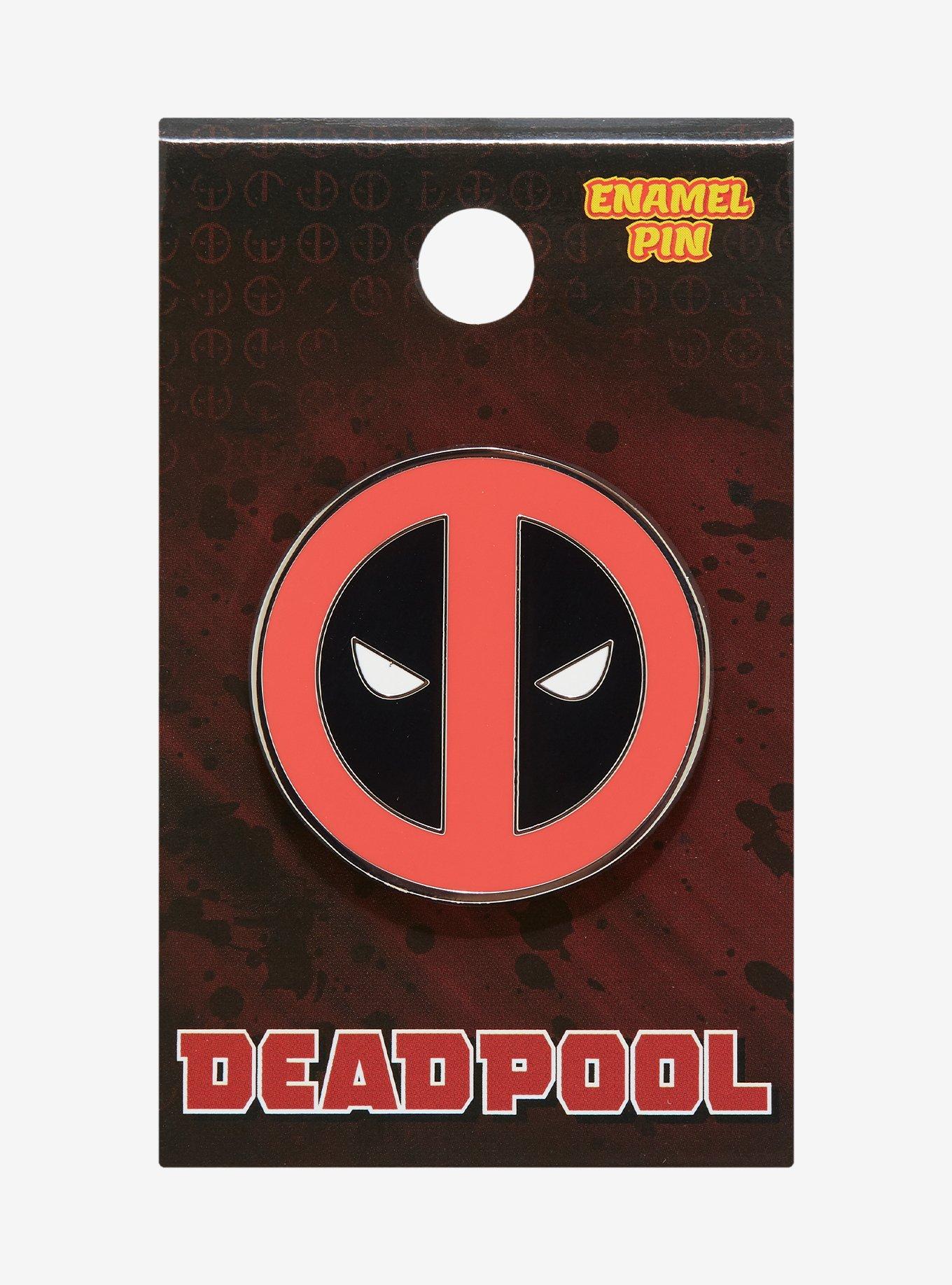 Marvel Deadpool Logo Enamel Pin, , hi-res