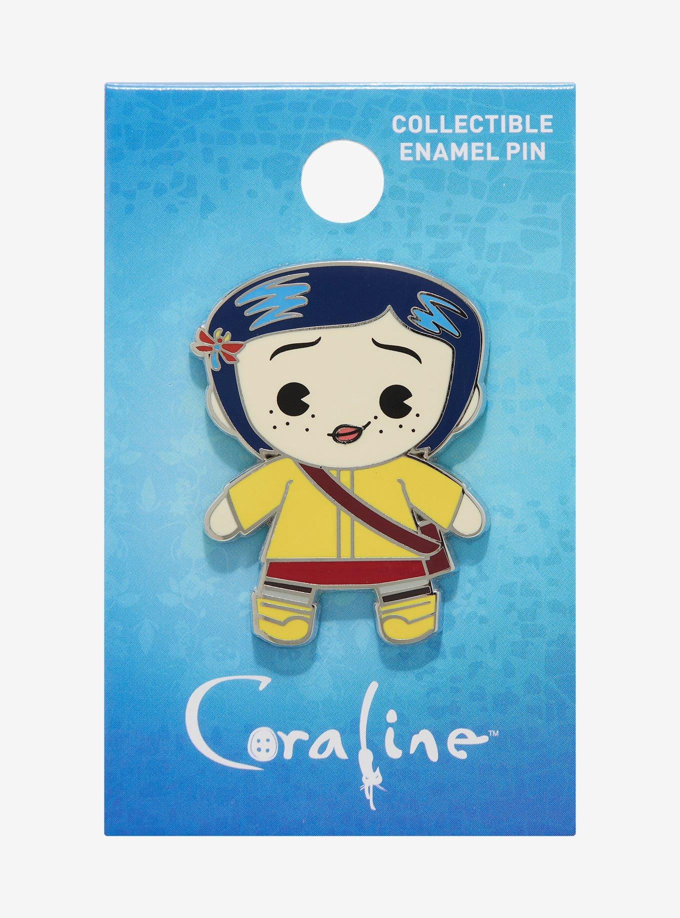 Coraline Chibi Coraline Enamel Pin, , hi-res