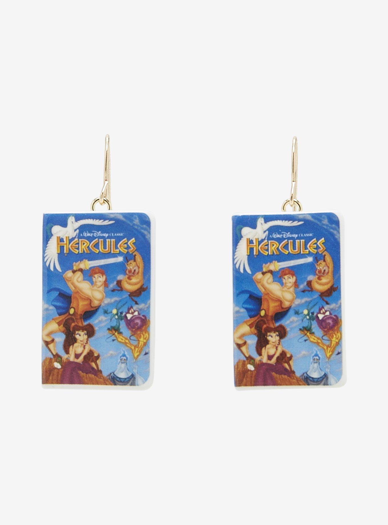 Disney Hercules VHS Drop Earrings, , hi-res