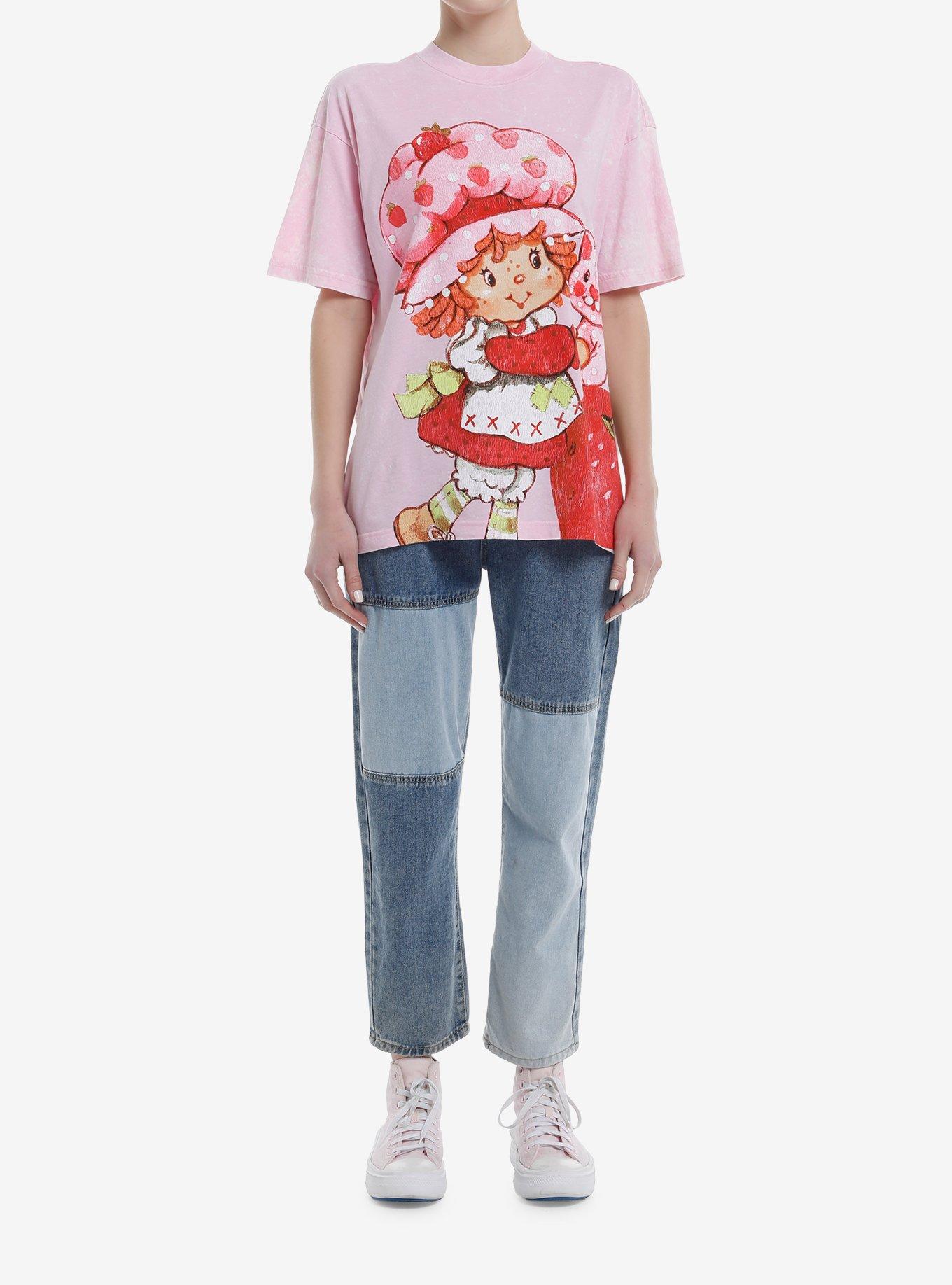 Strawberry Shortcake Vintage Jumbo Print Boyfriend Fit Girls T-Shirt, MULTI, alternate