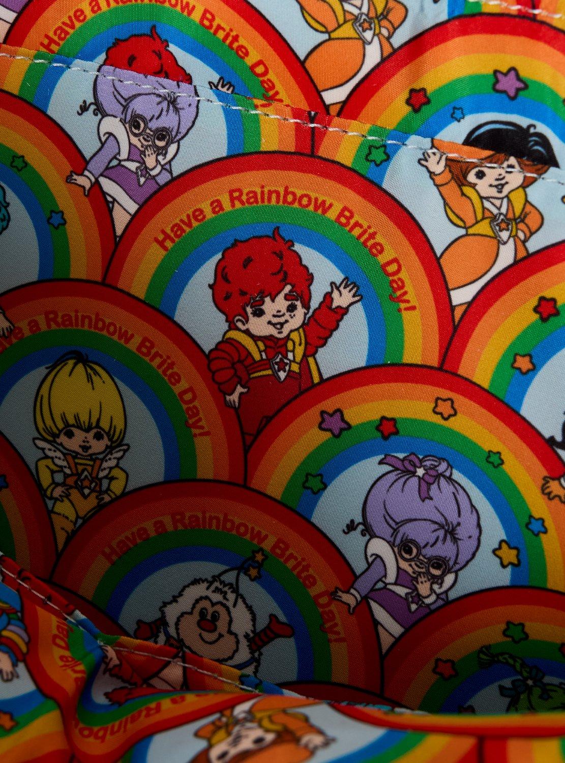 Loungefly Rainbow Brite White Rainbow Convertible Tote Bag with Charm, , alternate