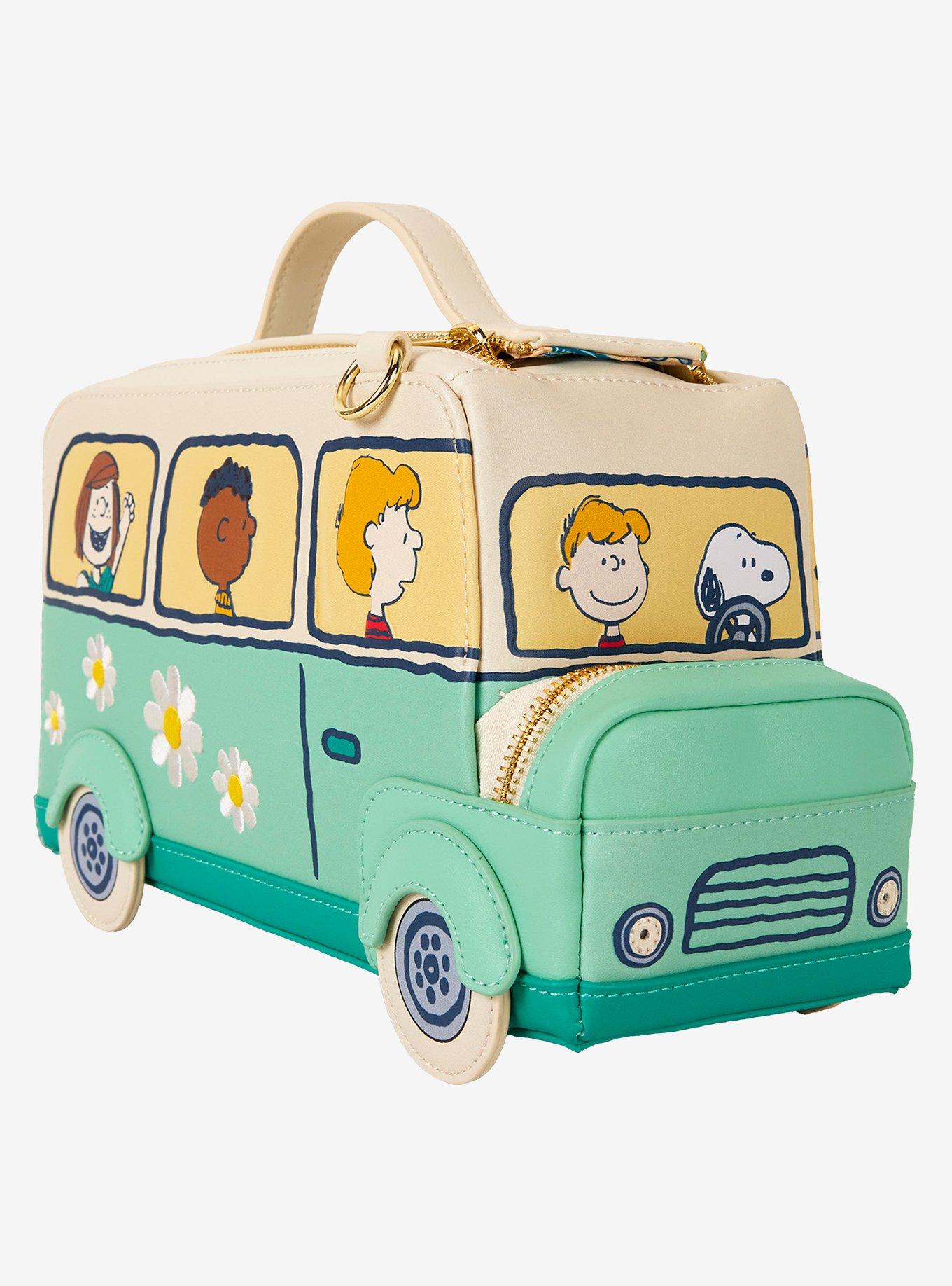 Loungefly Peanuts Gang Road Trip Bus Light Up Figural Crossbody Bag, , alternate