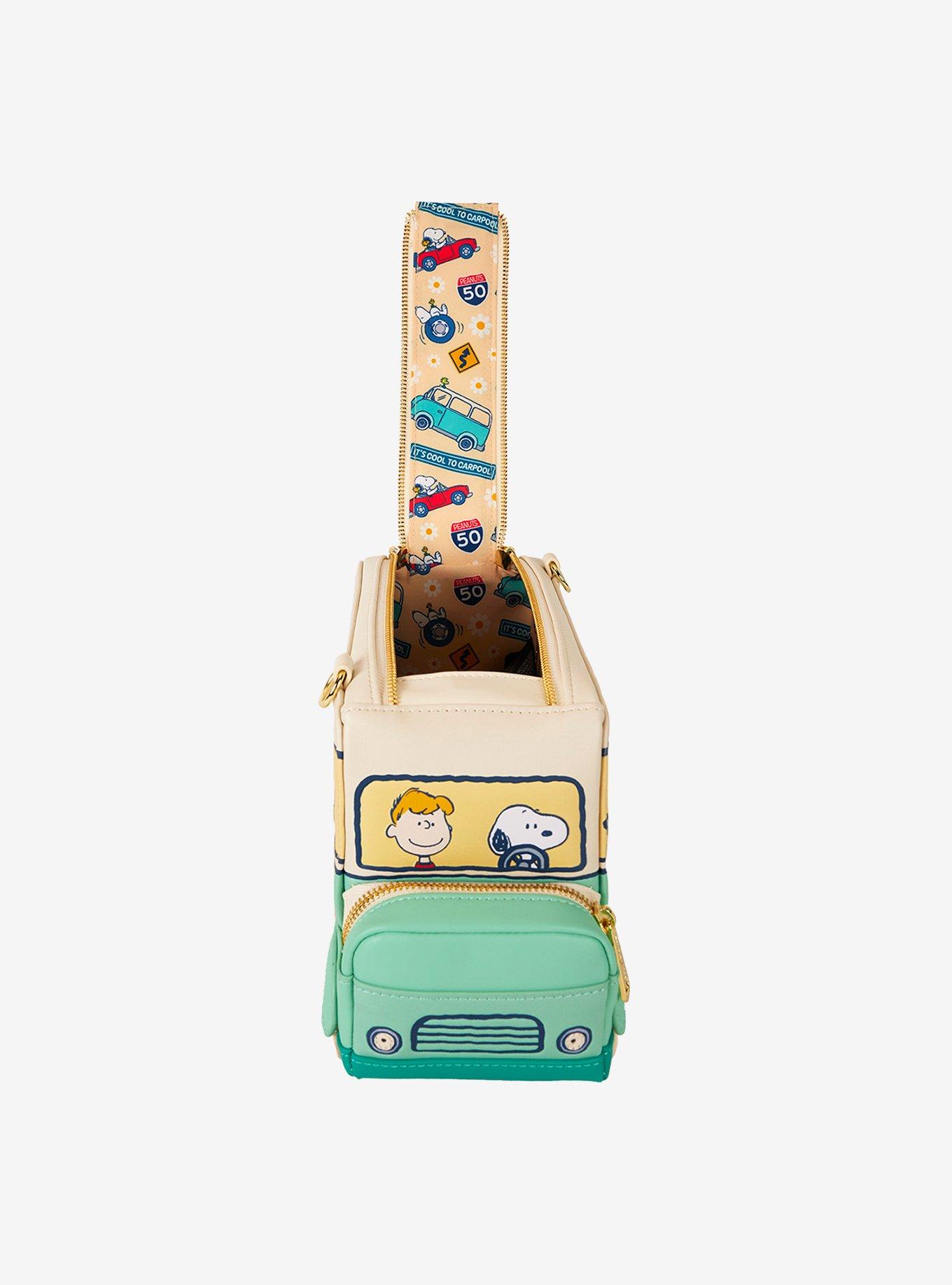 Loungefly Peanuts Gang Road Trip Bus Light Up Figural Crossbody Bag, , alternate