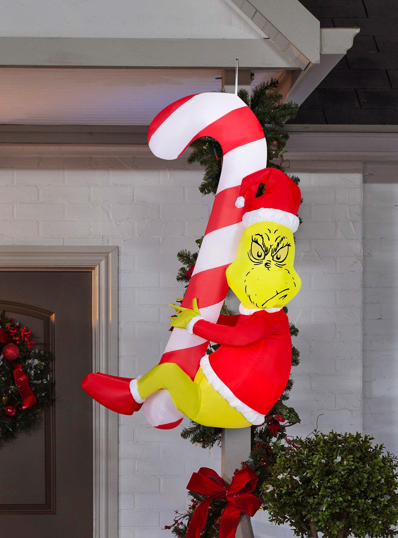 The Grinch Hanging Candy Cane Airblown, , hi-res