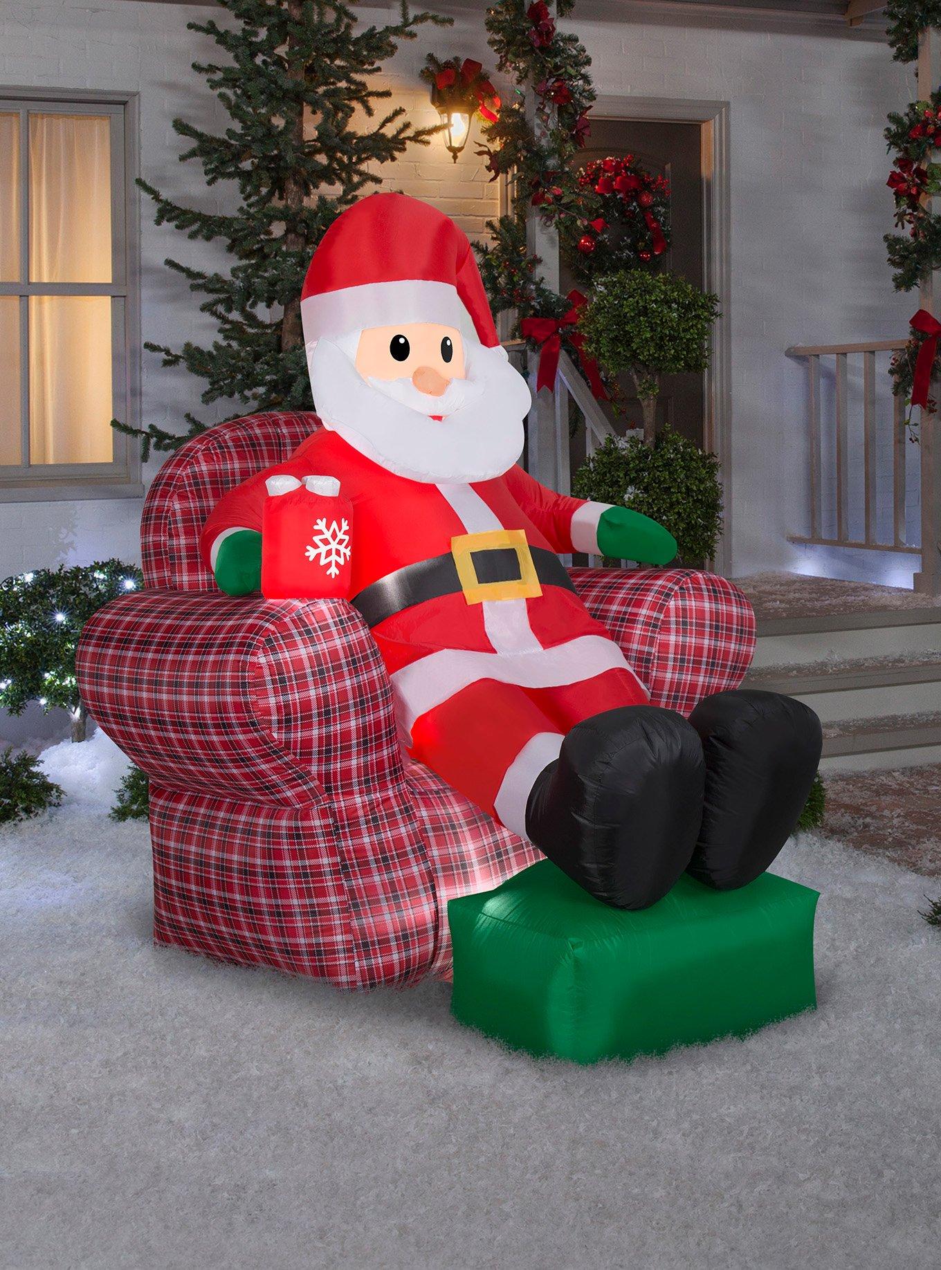 Santa in Recliner Airblown, , hi-res