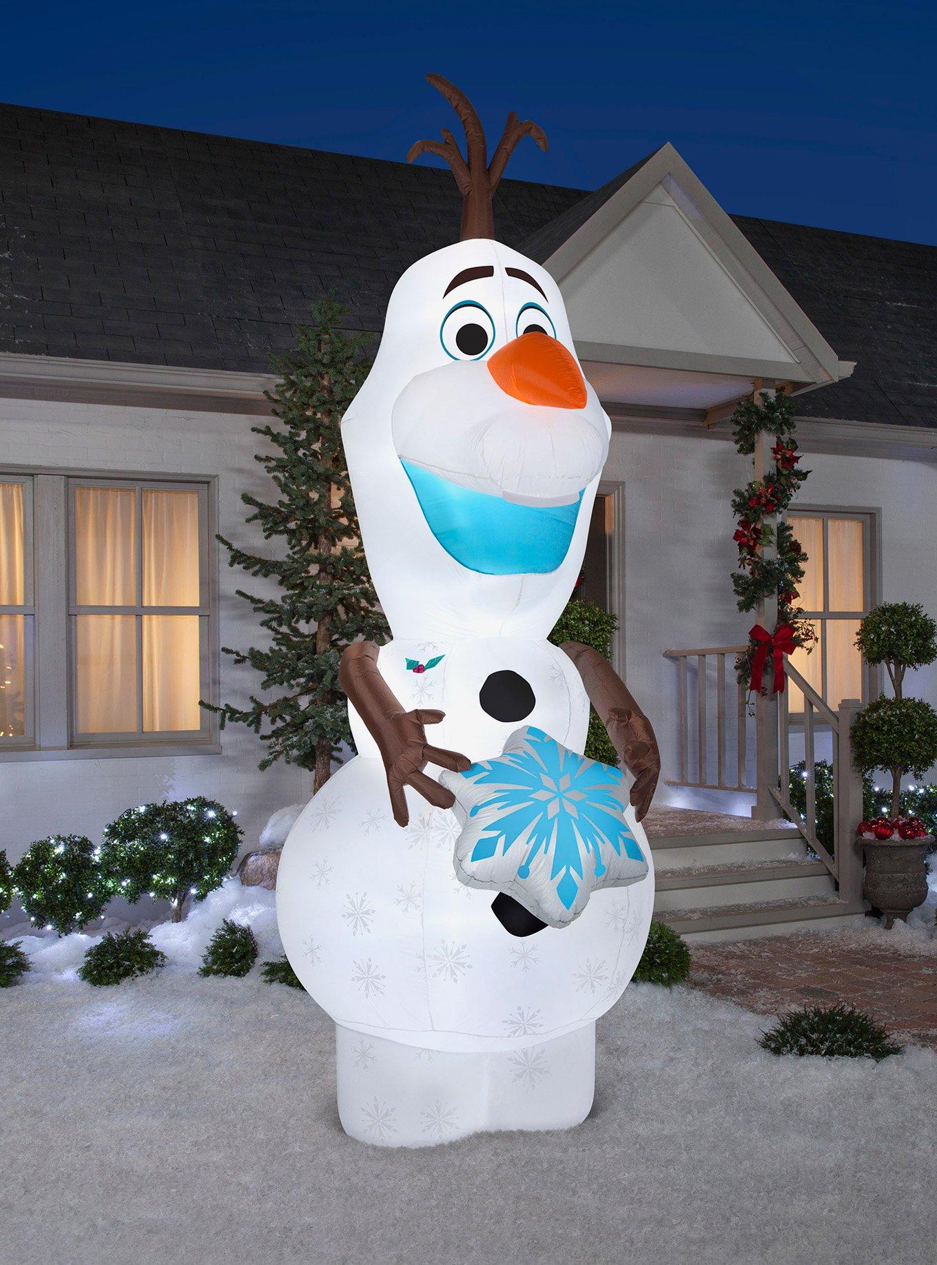 Disney Frozen Olaf with Snowflake Inflatable, , hi-res