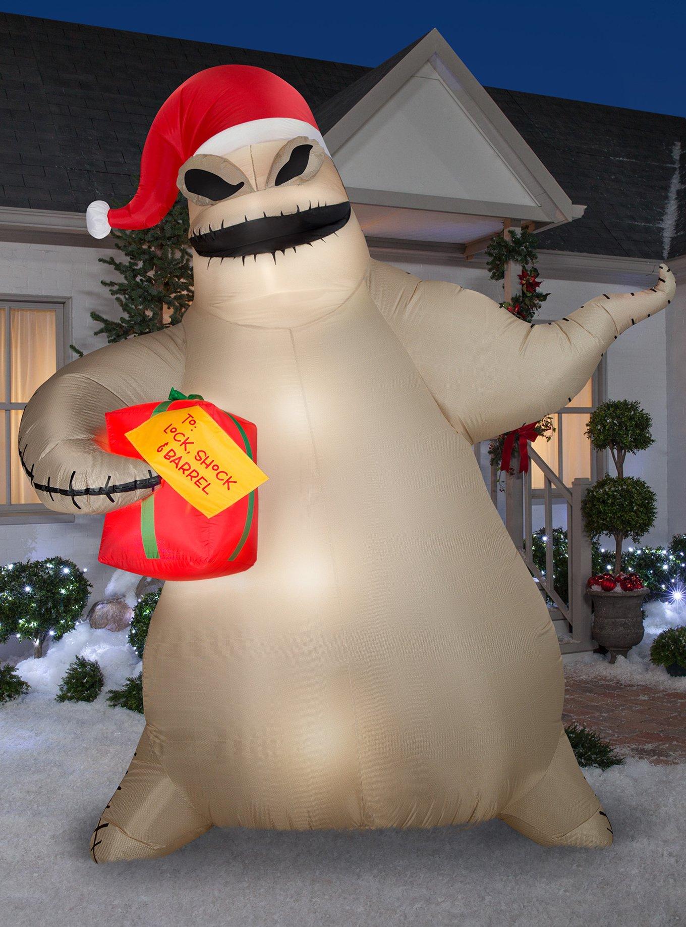 Disney Nightmare Before Christmas Oogie Boogie with Present Giant Airblown, , hi-res