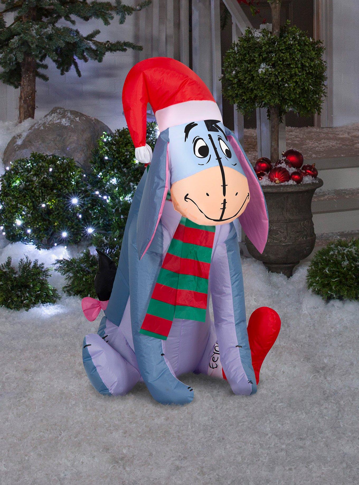 Disney Eeyore in Santa Hat Airblown, , hi-res