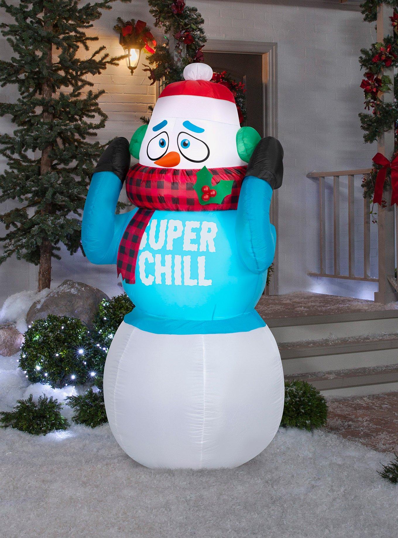 Super Chill Snowman Animated Airblown, , hi-res