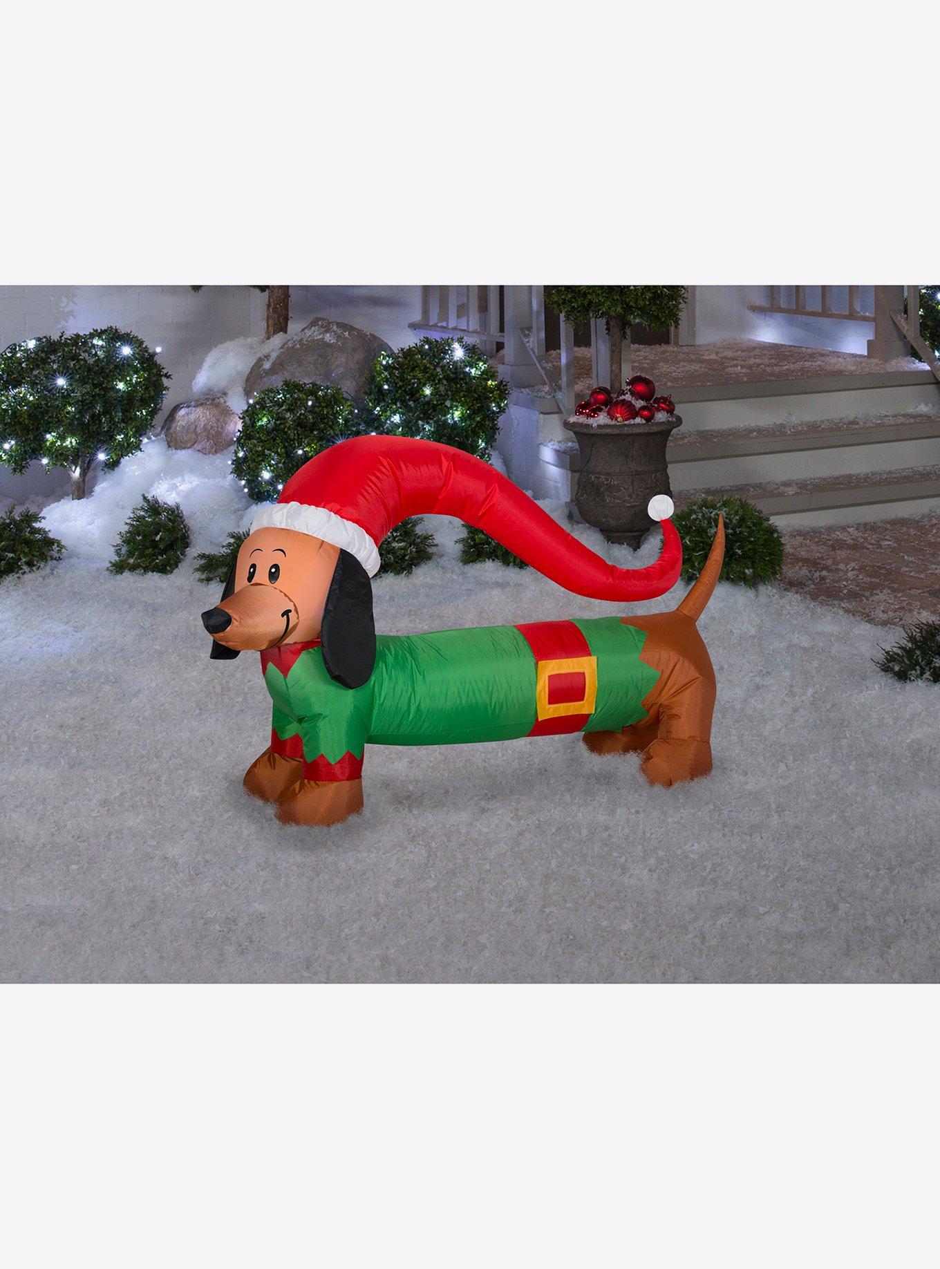 Weiner Dachshund Dog Christmas Airblown