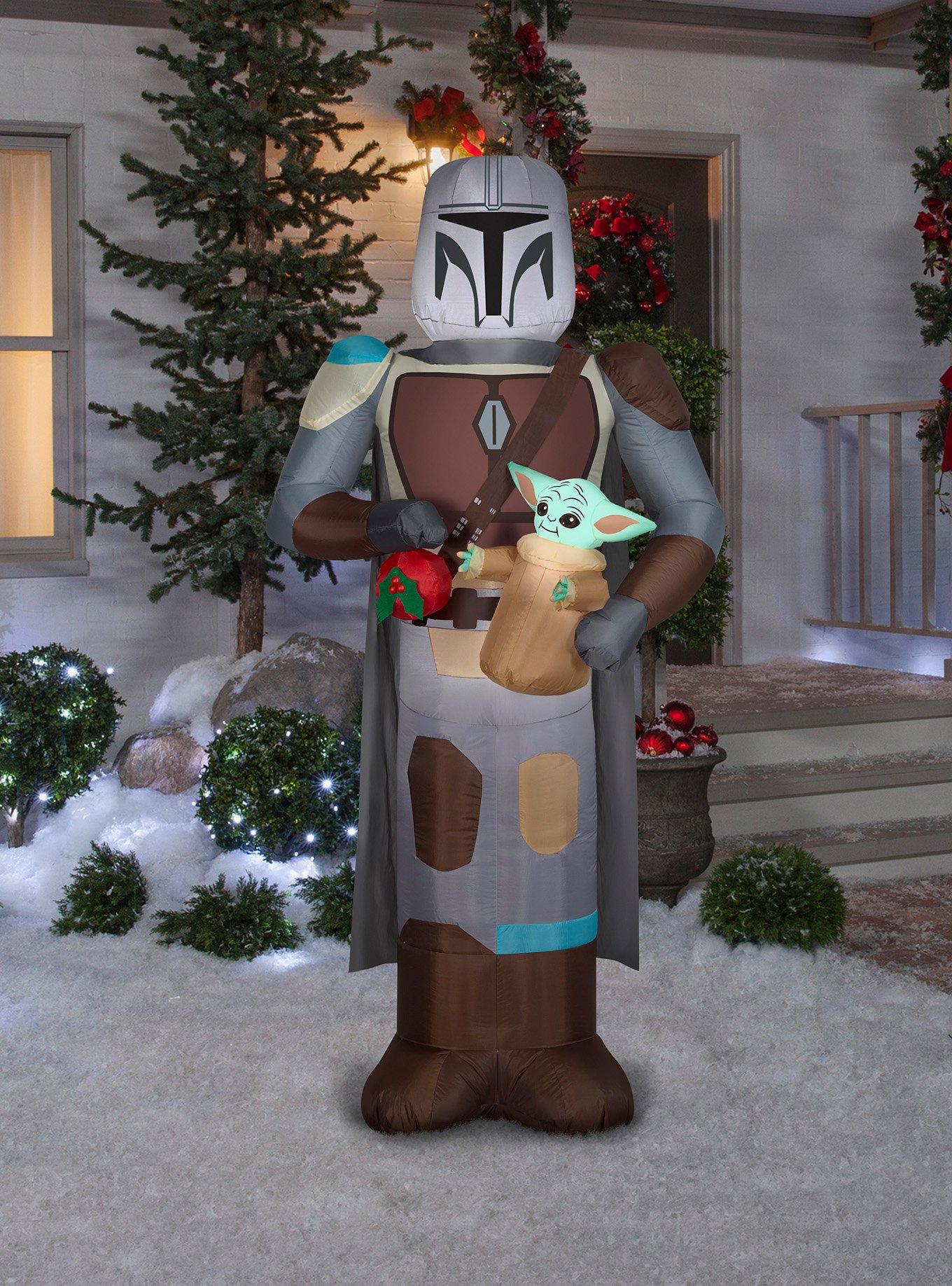 Star Wars The Mandalorian with Grogu Airblown, , hi-res