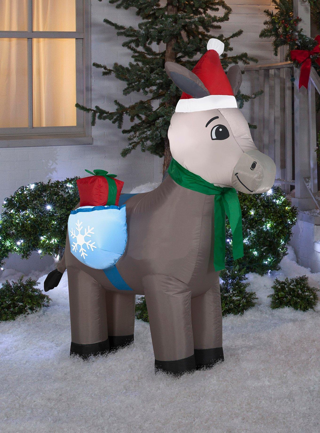 Donkey Christmas Airblown