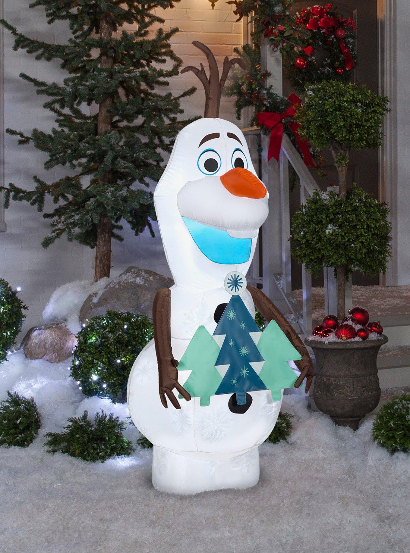 Disney Frozen Olaf with Christmas Trees Airblown, , hi-res