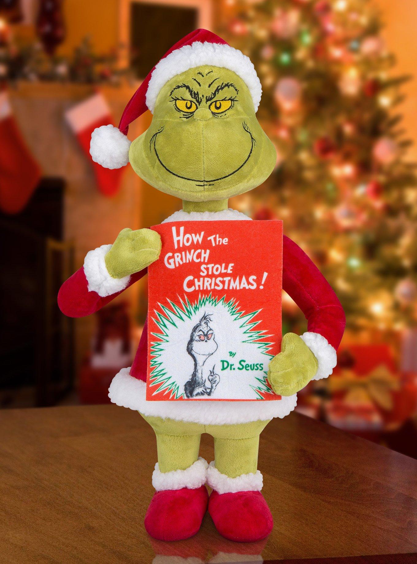 The Grinch with Book Holiday Greeter, , hi-res