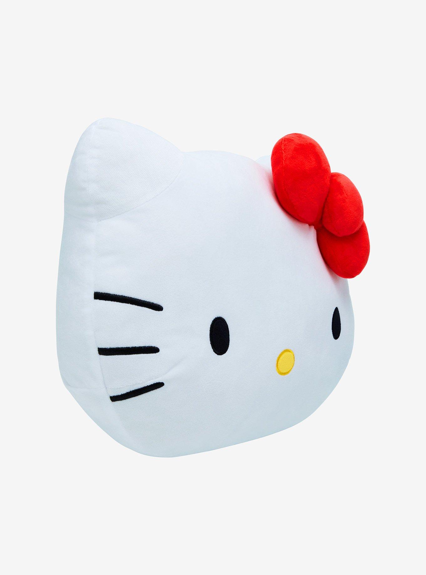 Hello Kitty Red Bow Face Figural Pillow, , hi-res