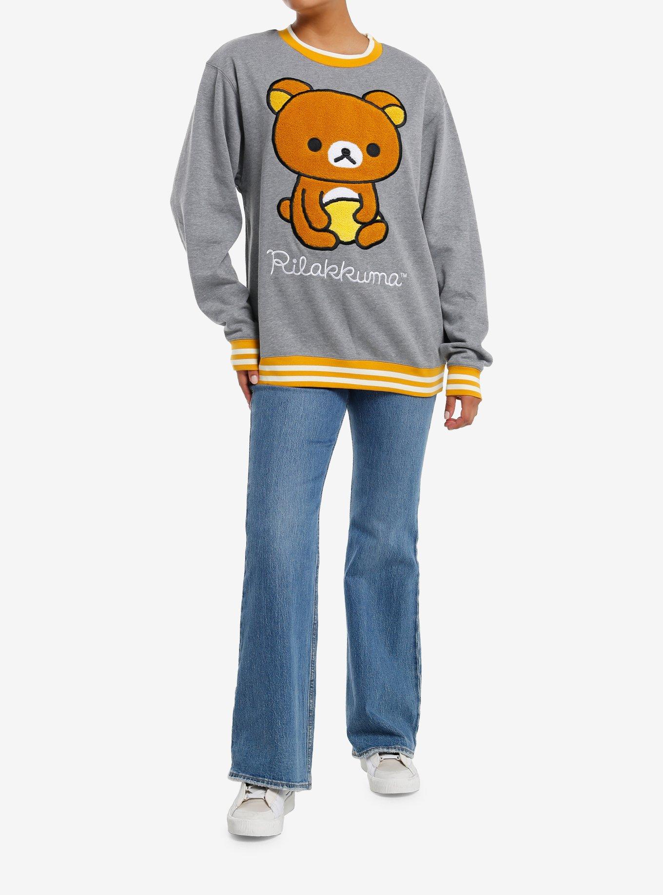 Rilakkuma Fuzzy Patch Girls Sweatshirt, , hi-res