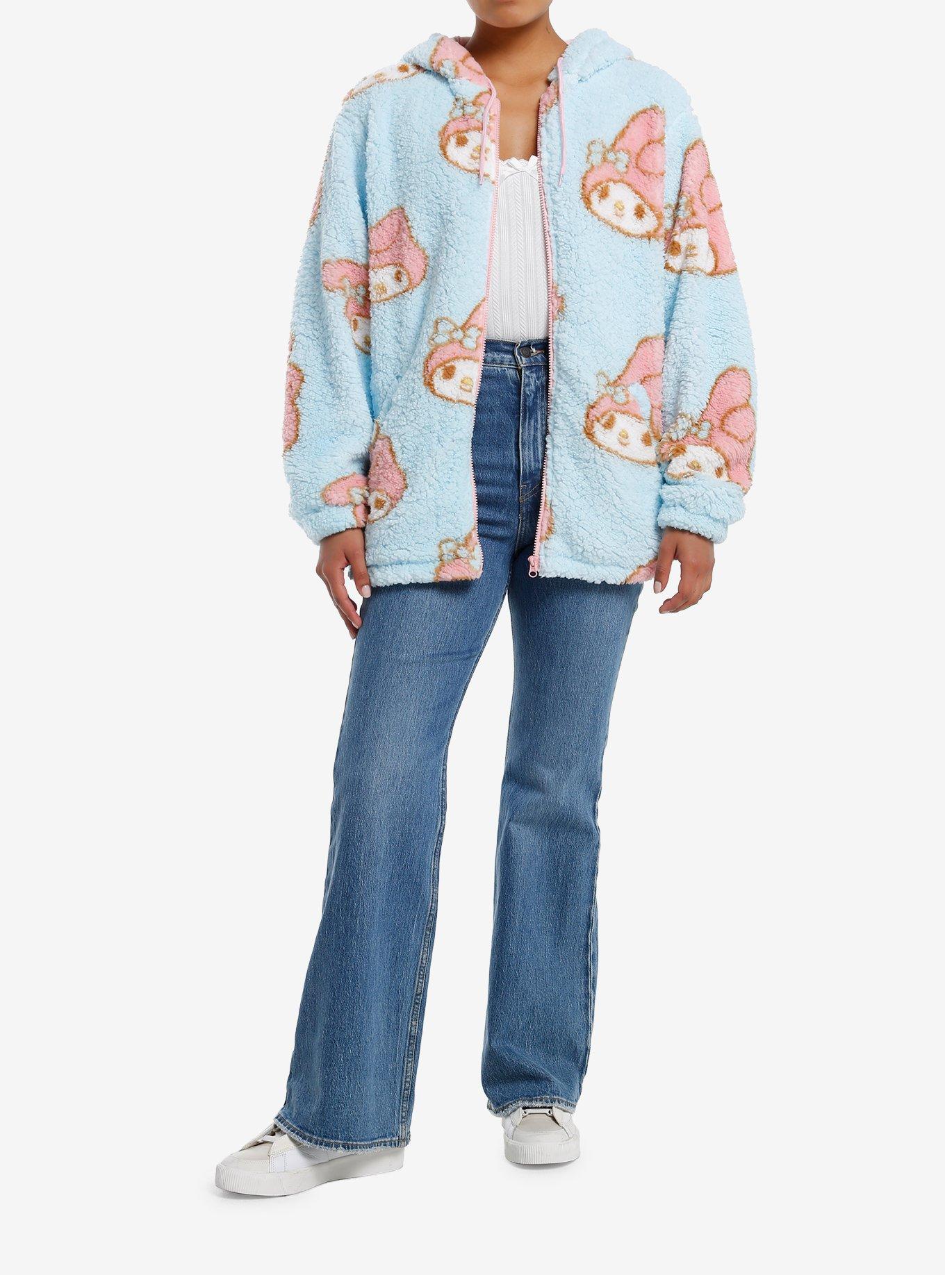 My Melody Blue Sherpa Girls Hoodie, , hi-res